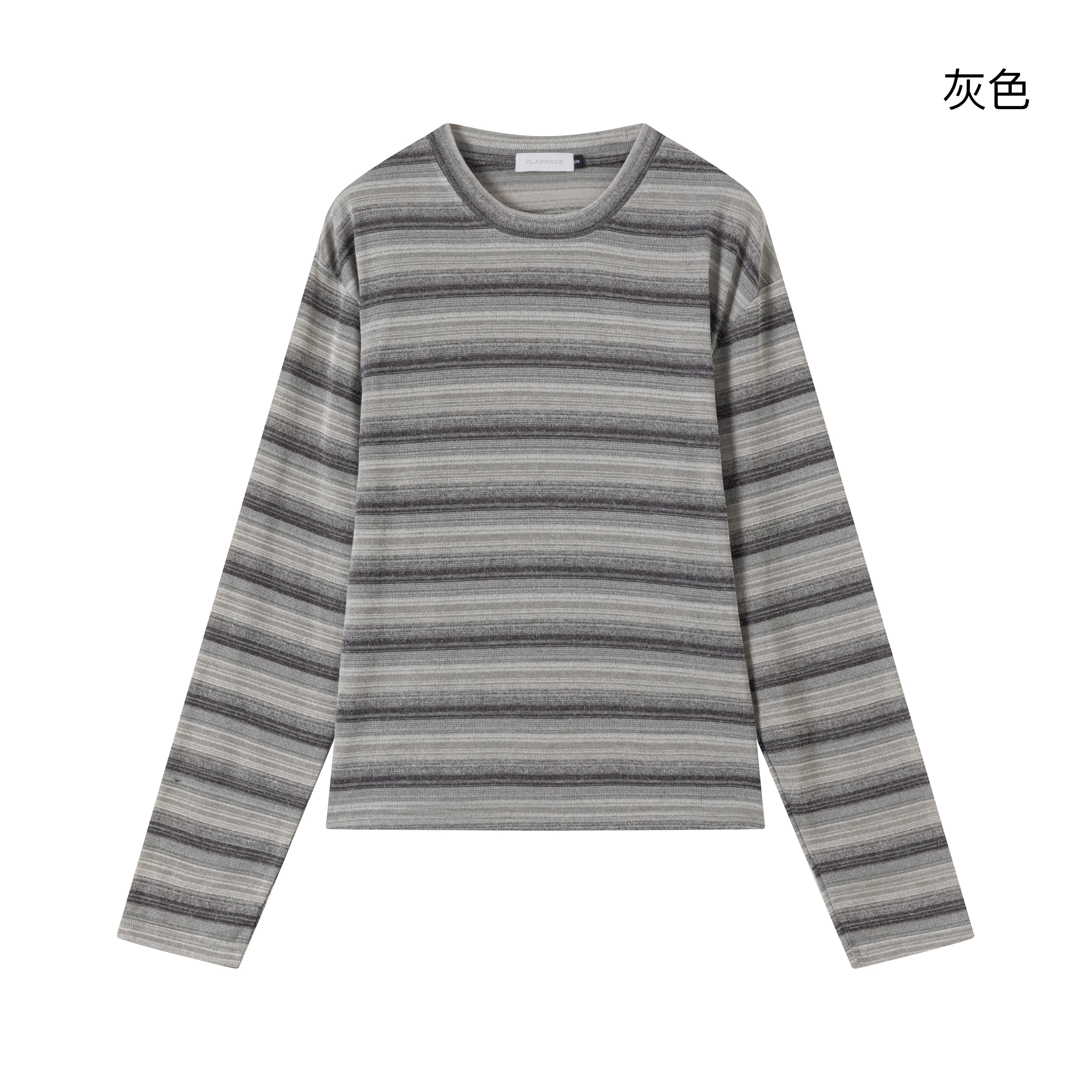 VLABMADE_Breathable_Wrinkle_Resistant_Washed_Striped_Loose_Unisex_Long_Sleeve_T-Shirts_MISSTT