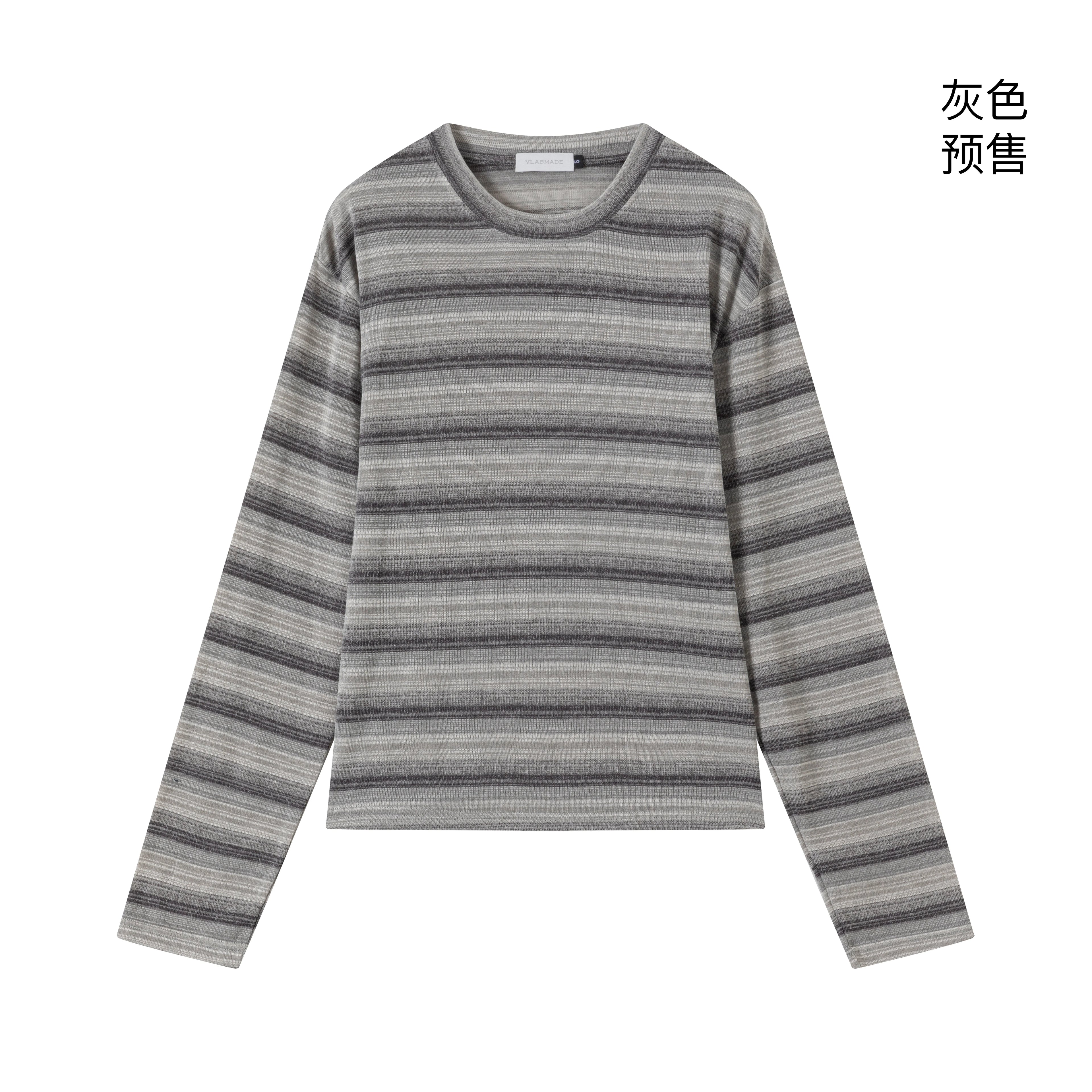 VLABMADE_Breathable_Wrinkle_Resistant_Washed_Striped_Loose_Unisex_Long_Sleeve_T-Shirts_MISSTT