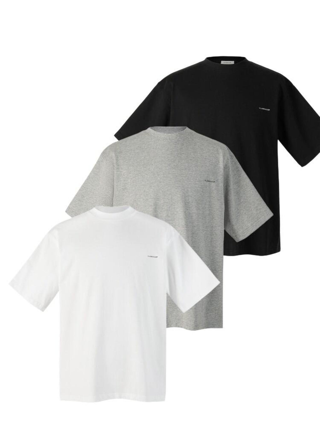 VLABMADE 100 Percent Cotton Breathable Logo Loose Street Men Short Sleeve T-Shirts