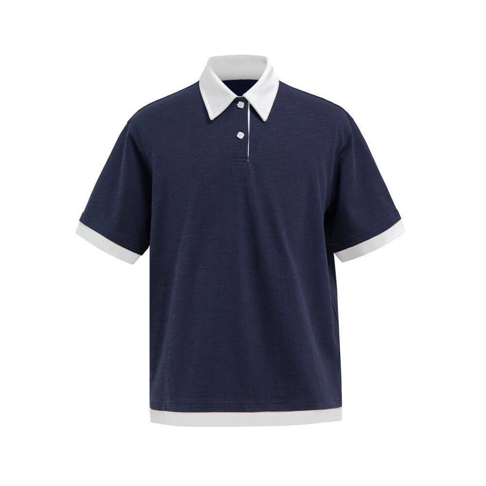 VLABMADE_Bamboo_Slub_Non_Iron_Colorblock_Loose_Fit_Men_Stretch_Short_Sleeve_Polo_Shirts_MISSTT