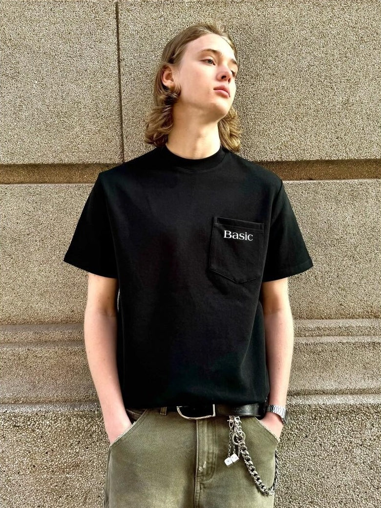 VLABMADE Breathable Cotton Loose Fit Letter Print Mens Crew Neck Short Sleeve T-Shirts