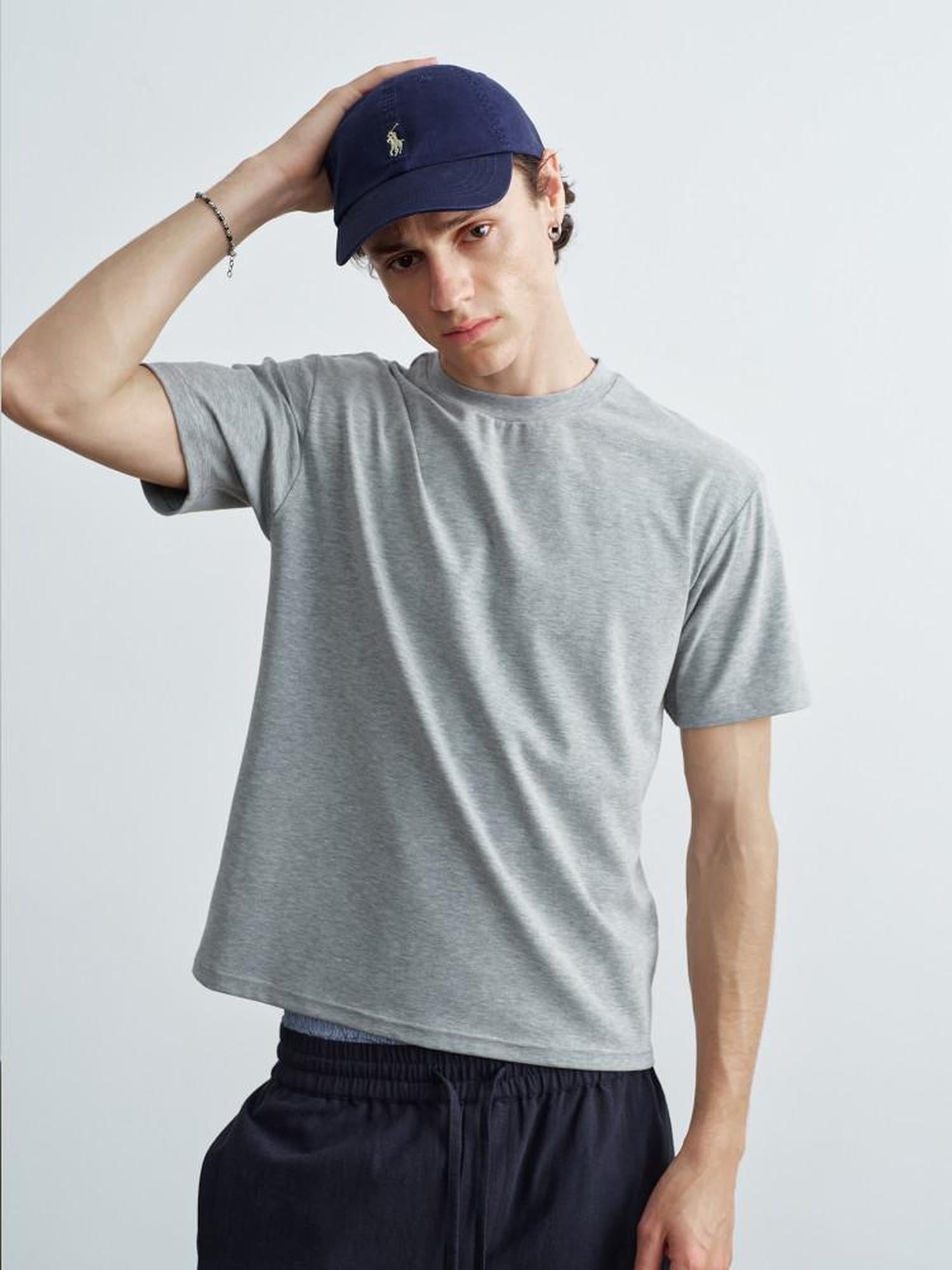 VLABMADE Breathable Embroidered Non Iron Cotton Loose Casual Men Short Sleeve T-Shirts