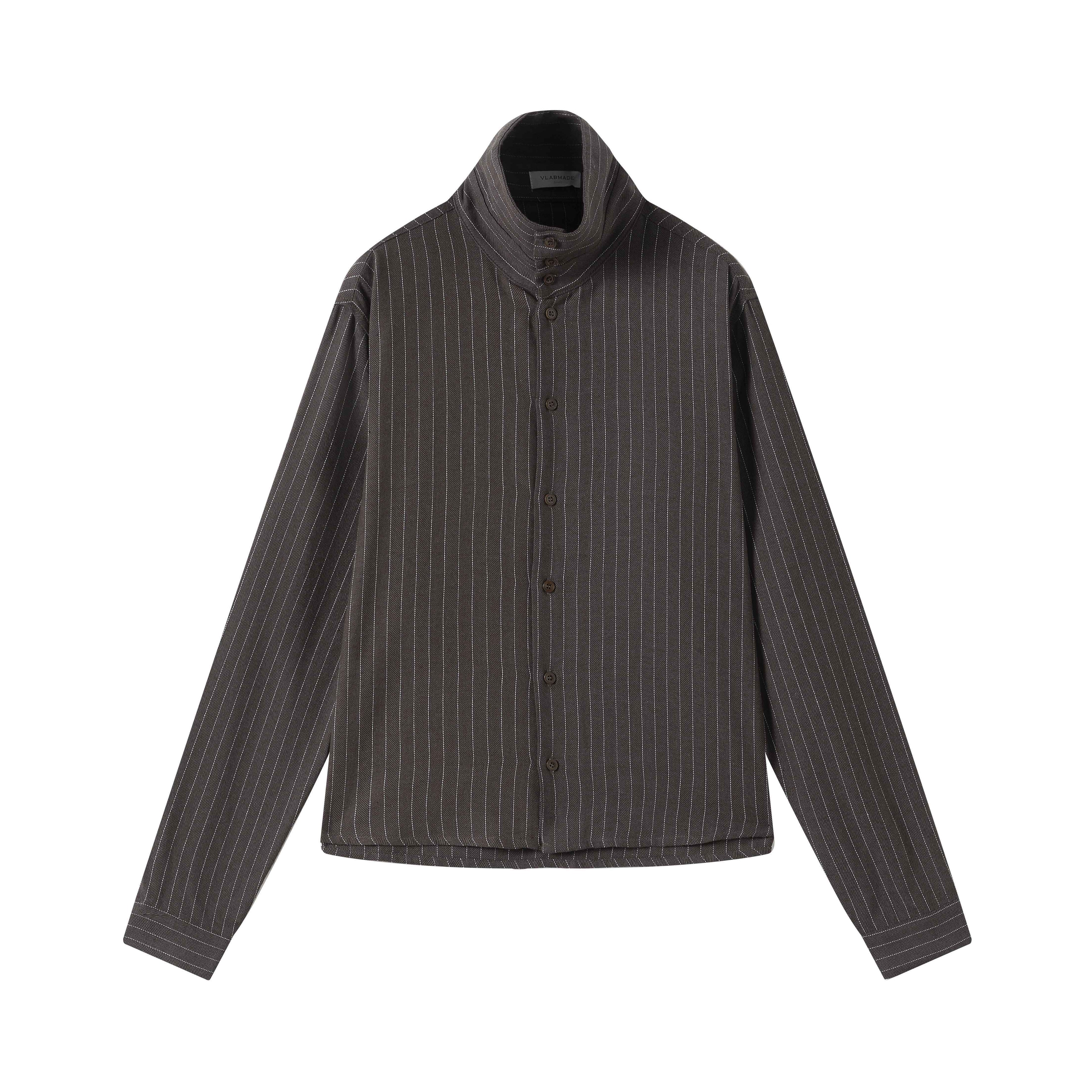 VLABMADE_Breathable_Linen_Blend_Button_Loose_High_Neck_Unisex_Striped_Linen_Shirts_MISSTT