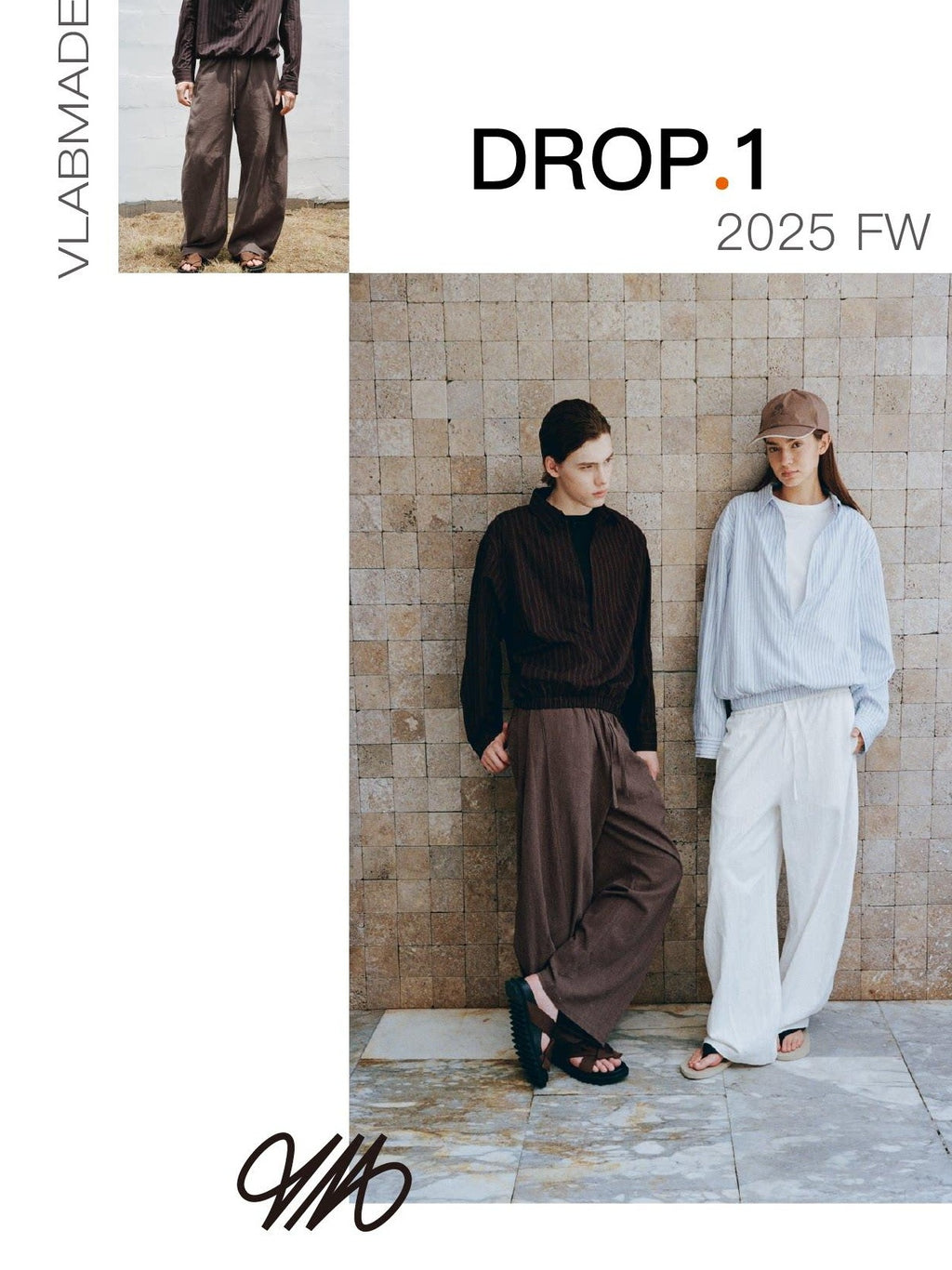 VLABMADE Breathable Linen Cotton Loose Fit Patchwork Unisex Barrel-Leg Casual Trousers