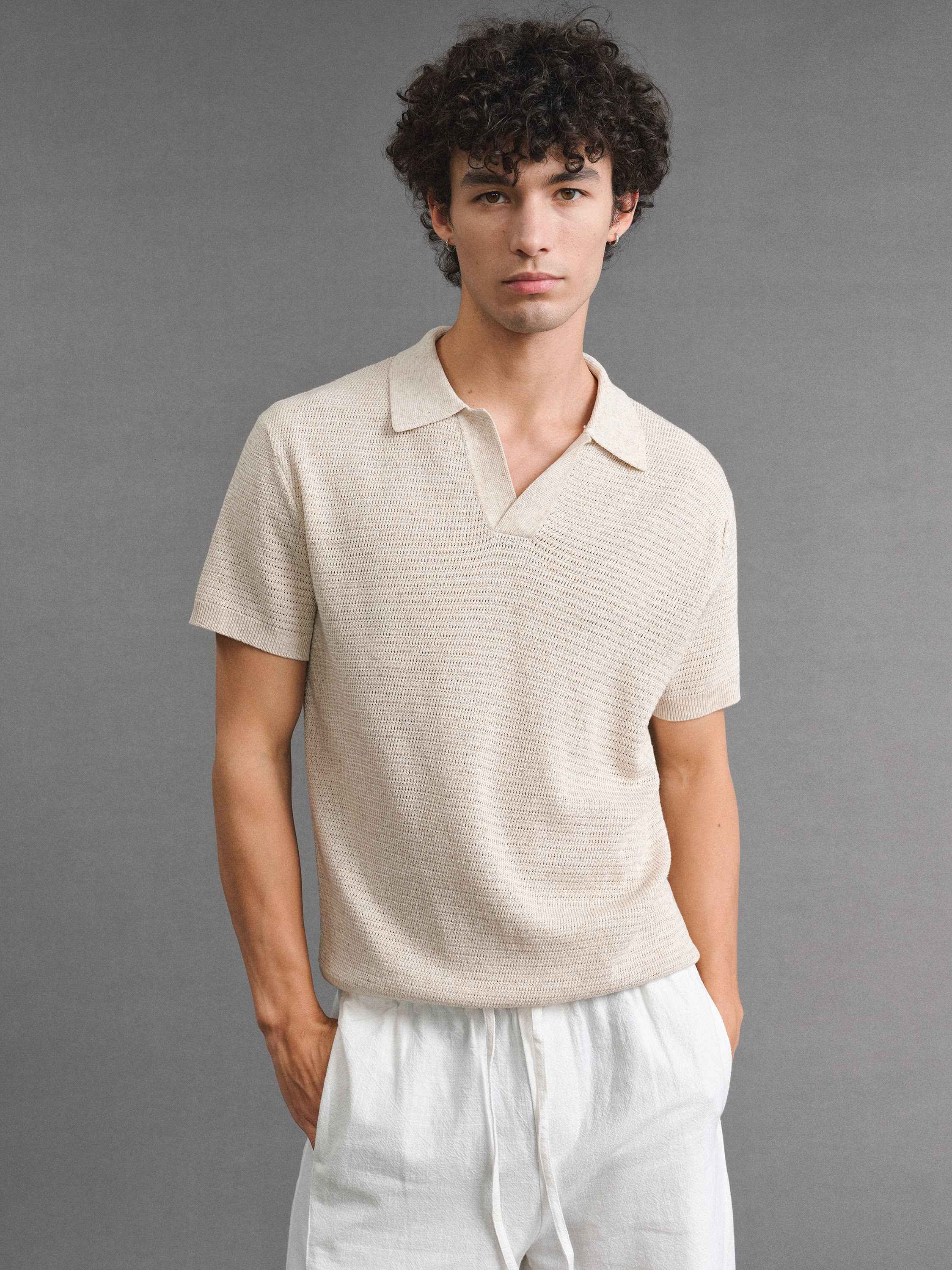 VLABMADE_Breathable_Linen_Mix_Seagull_Neck_Regular_Unisex_Solid_Short_Sleeve_Polo_Shirts_MISSTT