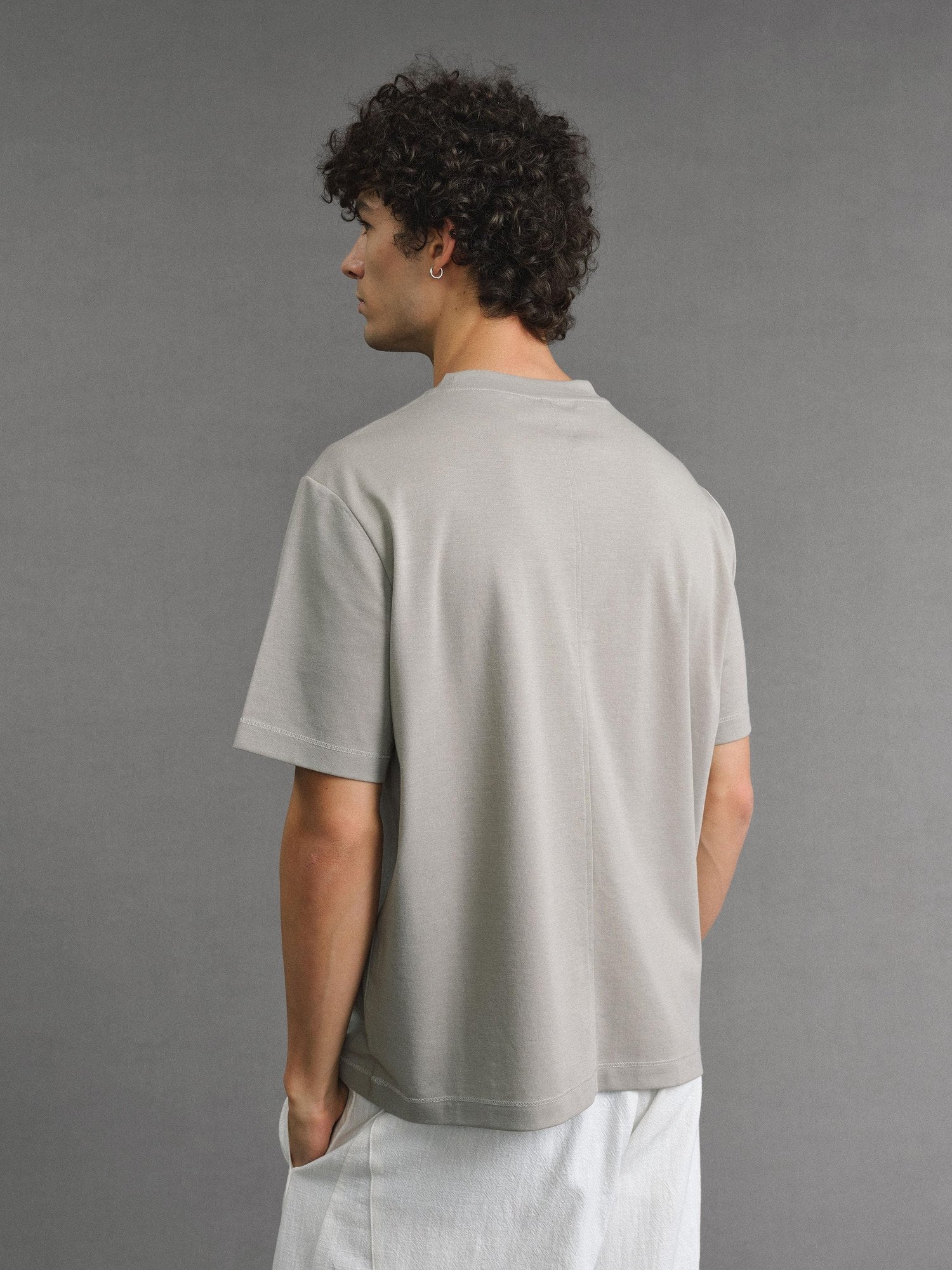 VLABMADE Breathable Silk Blend Loose Cleanfit Unisex Crew Neck Short Sleeve T-Shirts