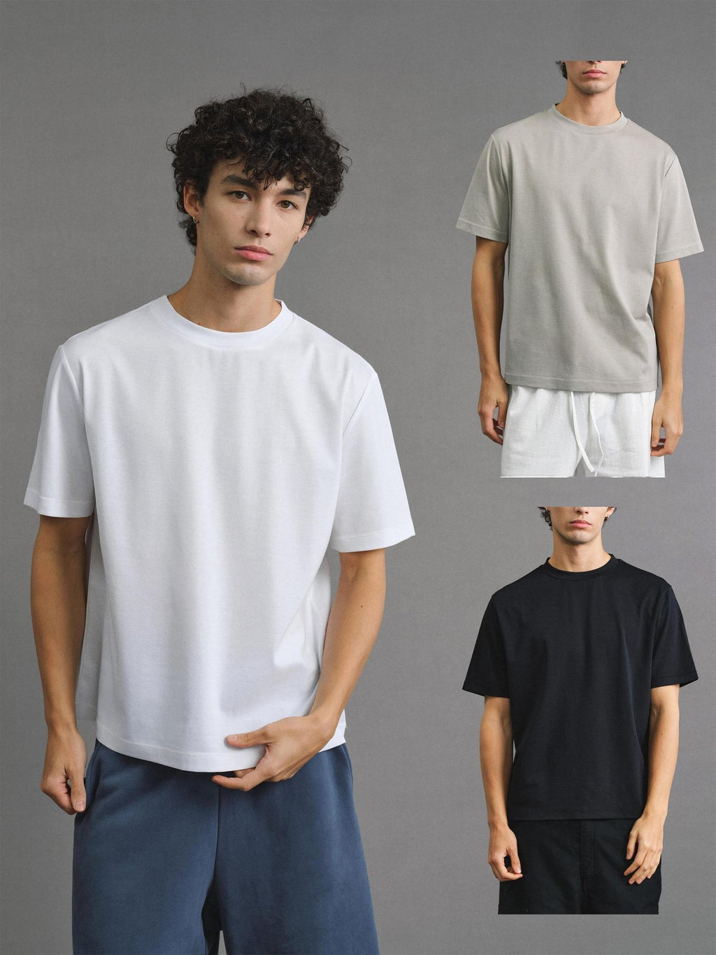VLABMADE Breathable Silk Blend Loose Cleanfit Unisex Crew Neck Short Sleeve T-Shirts