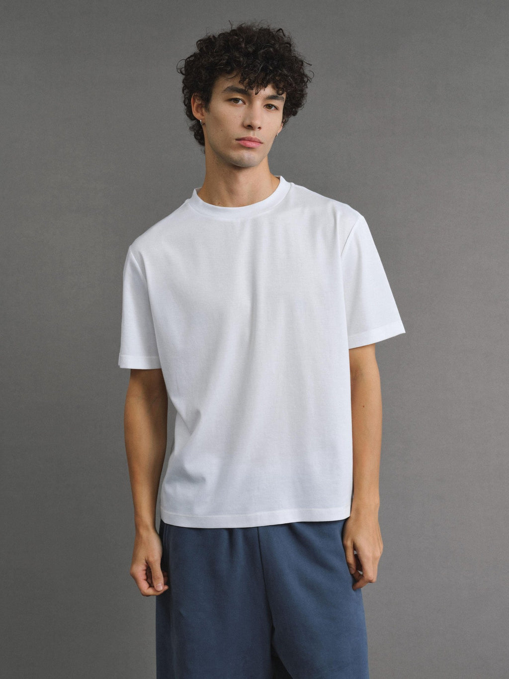 VLABMADE Breathable Silk Blend Loose Cleanfit Unisex Crew Neck Short Sleeve T-Shirts