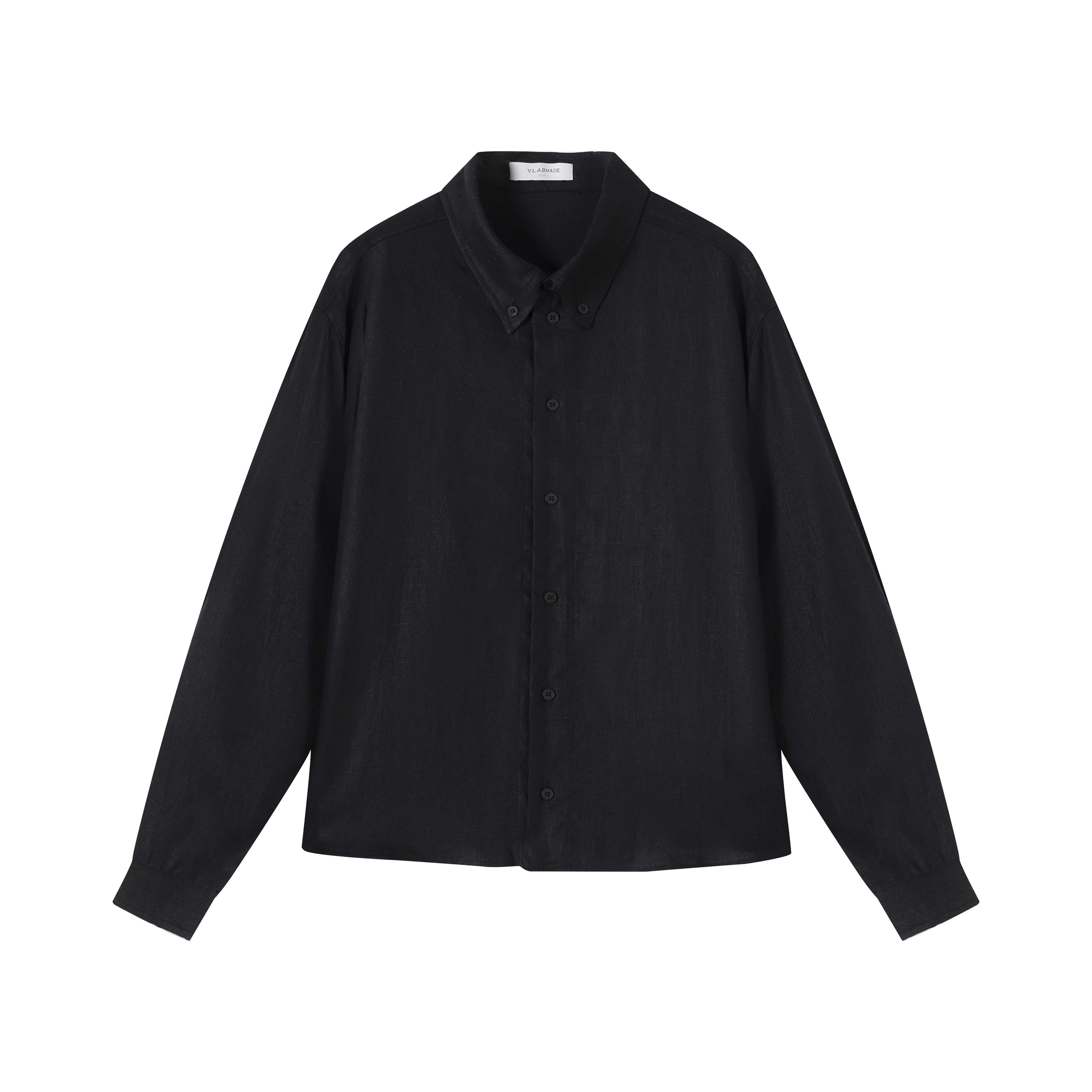 VLABMADE_Breathable_Ultralight_Linen_Button_Loose_Cropped_Men_Long_Sleeve_Shirts_MISSTT