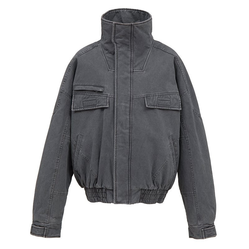VLABMADE_Cotton_Distressed_Loose_Fit_Short_Stand_Collar_Pockets_Rib_Hem_Men_Work_Jackets_MISSTT