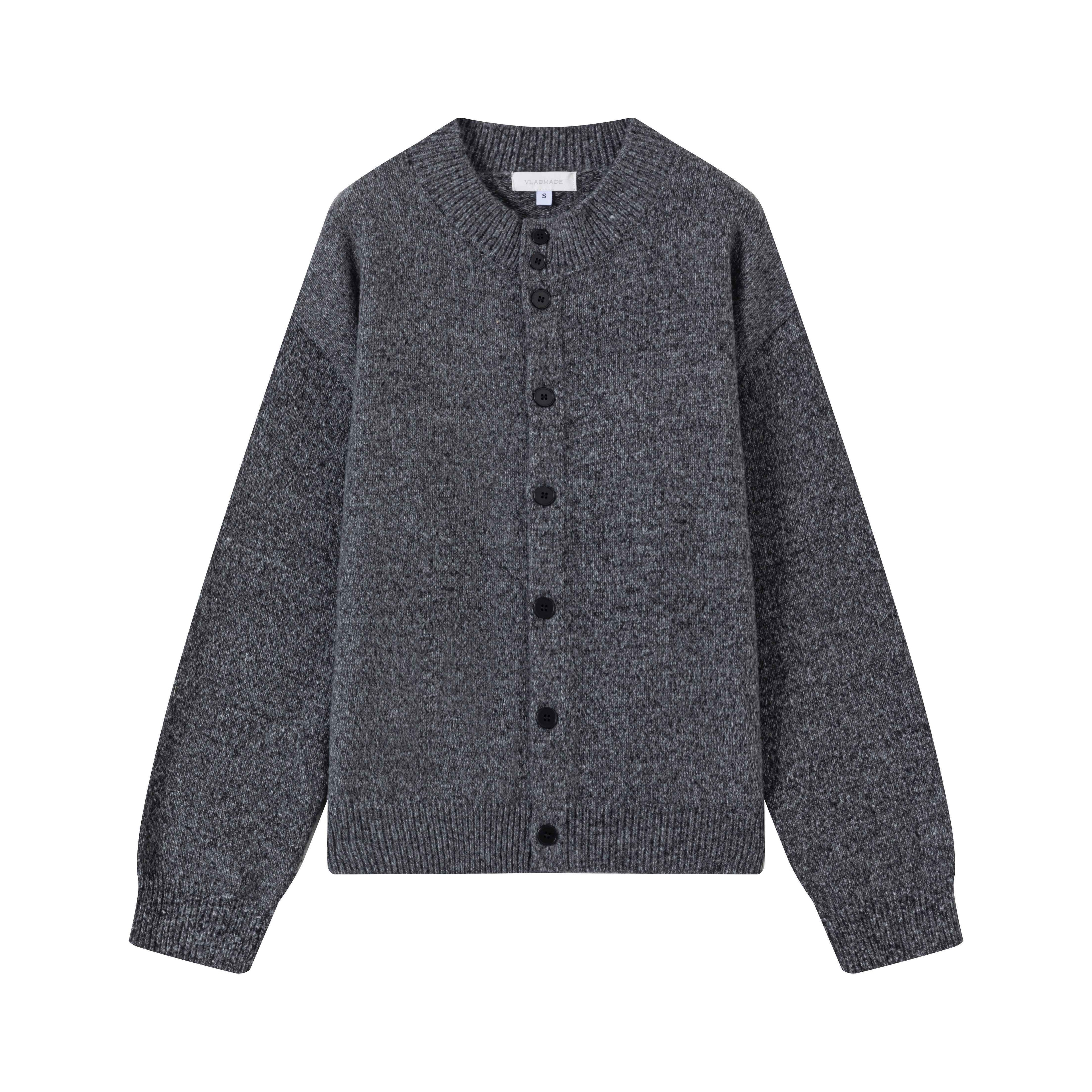 VLABMADE_Cozy_Warm_Relaxed_Fit_Short_Multi_Button_Marled_Floral_Unisex_Knit_Cardigans_MISSTT