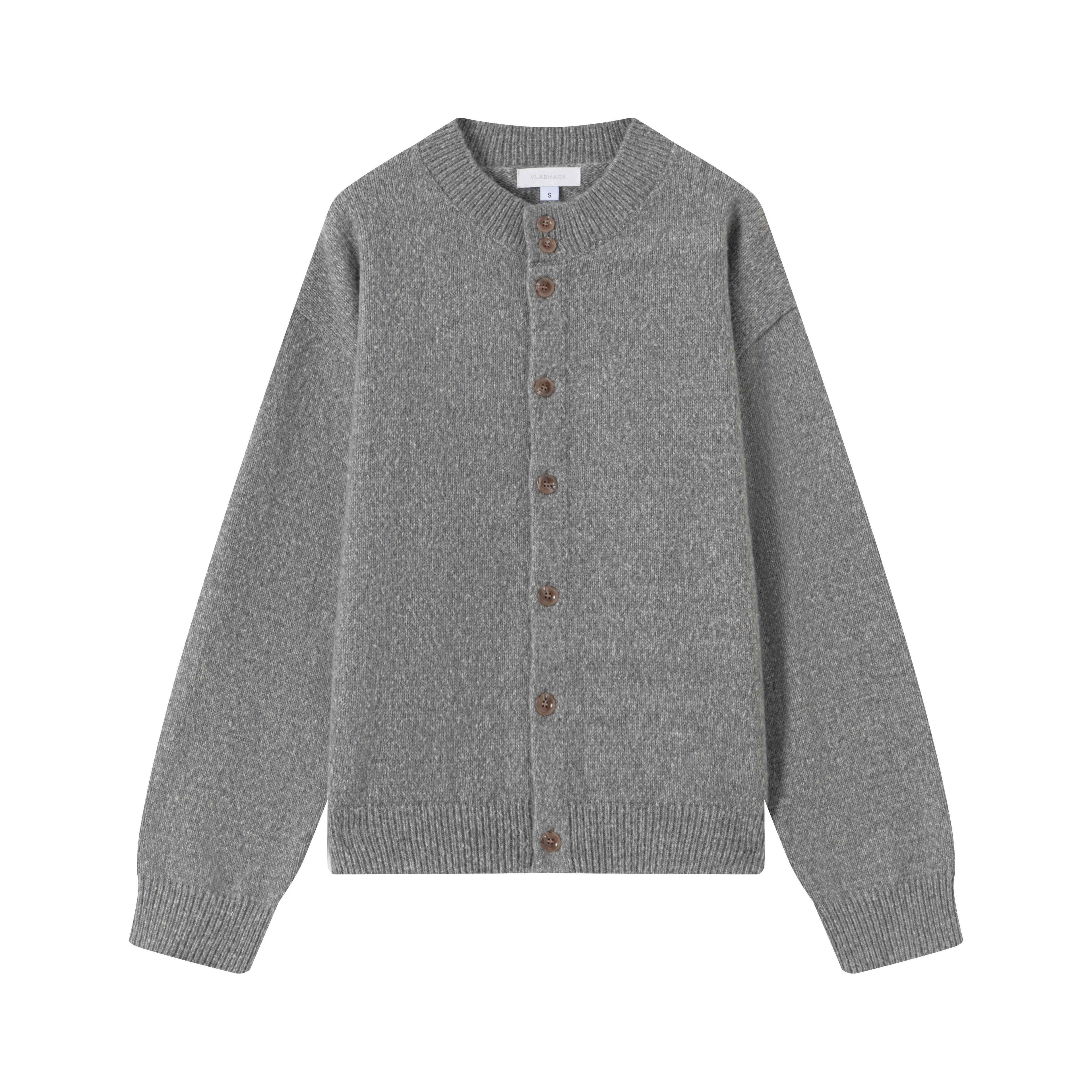 VLABMADE_Cozy_Warm_Relaxed_Fit_Short_Multi_Button_Marled_Floral_Unisex_Knit_Cardigans_MISSTT