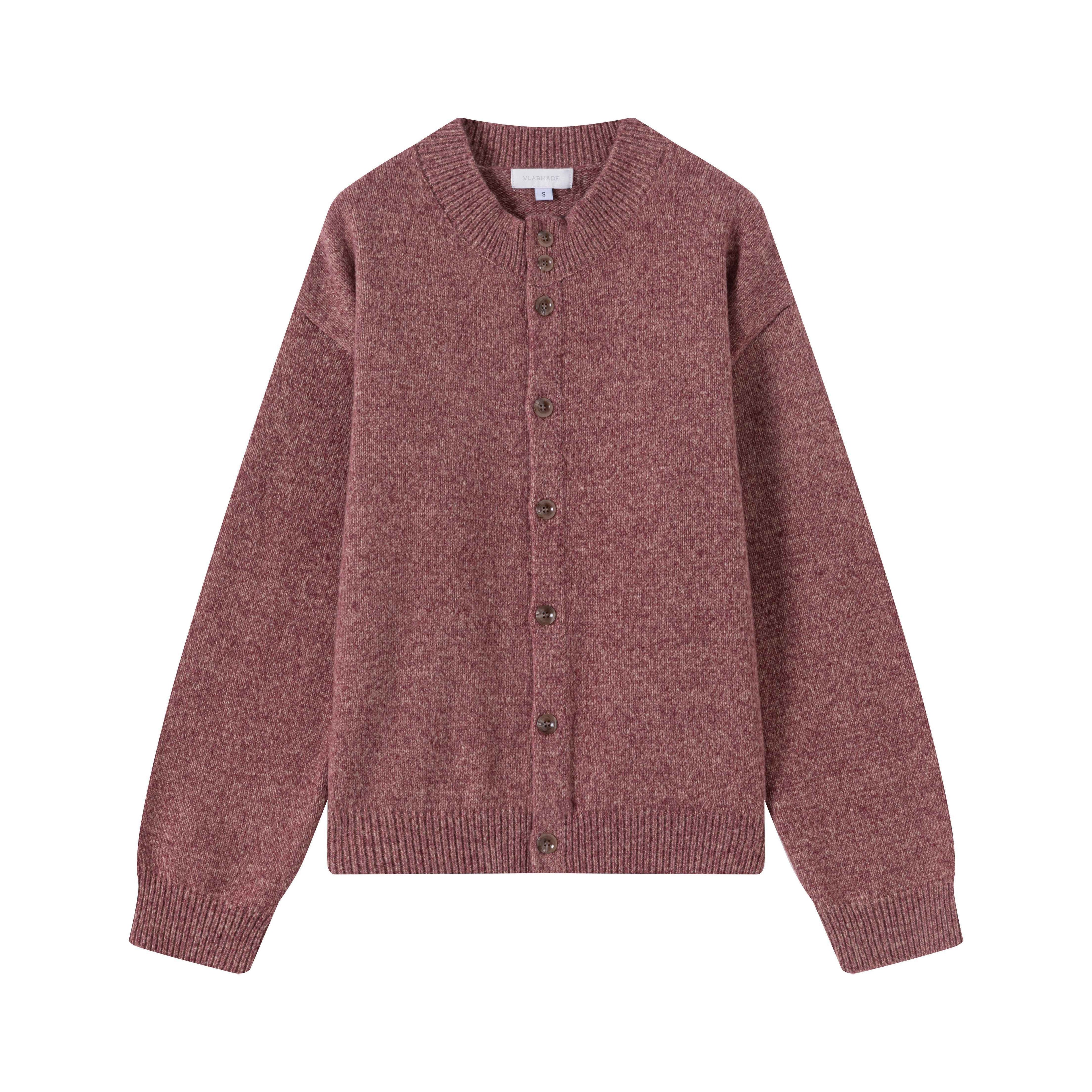 VLABMADE_Cozy_Warm_Relaxed_Fit_Short_Multi_Button_Marled_Floral_Unisex_Knit_Cardigans_MISSTT