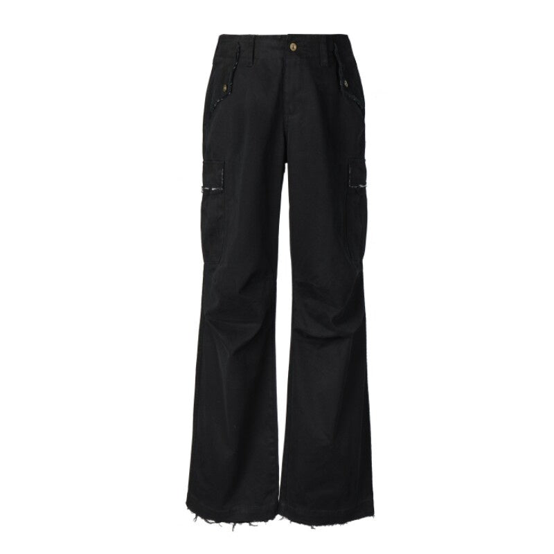 VLABMADE_Distressed_Cotton_Loose_Straight_Leg_Pockets_3D_Cut_Youth_Classic_Cargo_Pants_MISSTT