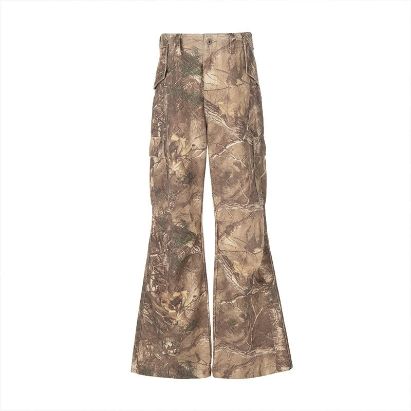 VLABMADE_Distressed_Loose_Midrise_Zipper_Pocket_Cotton_Brown_Camo_Classic_Cargo_Pants_MISSTT
