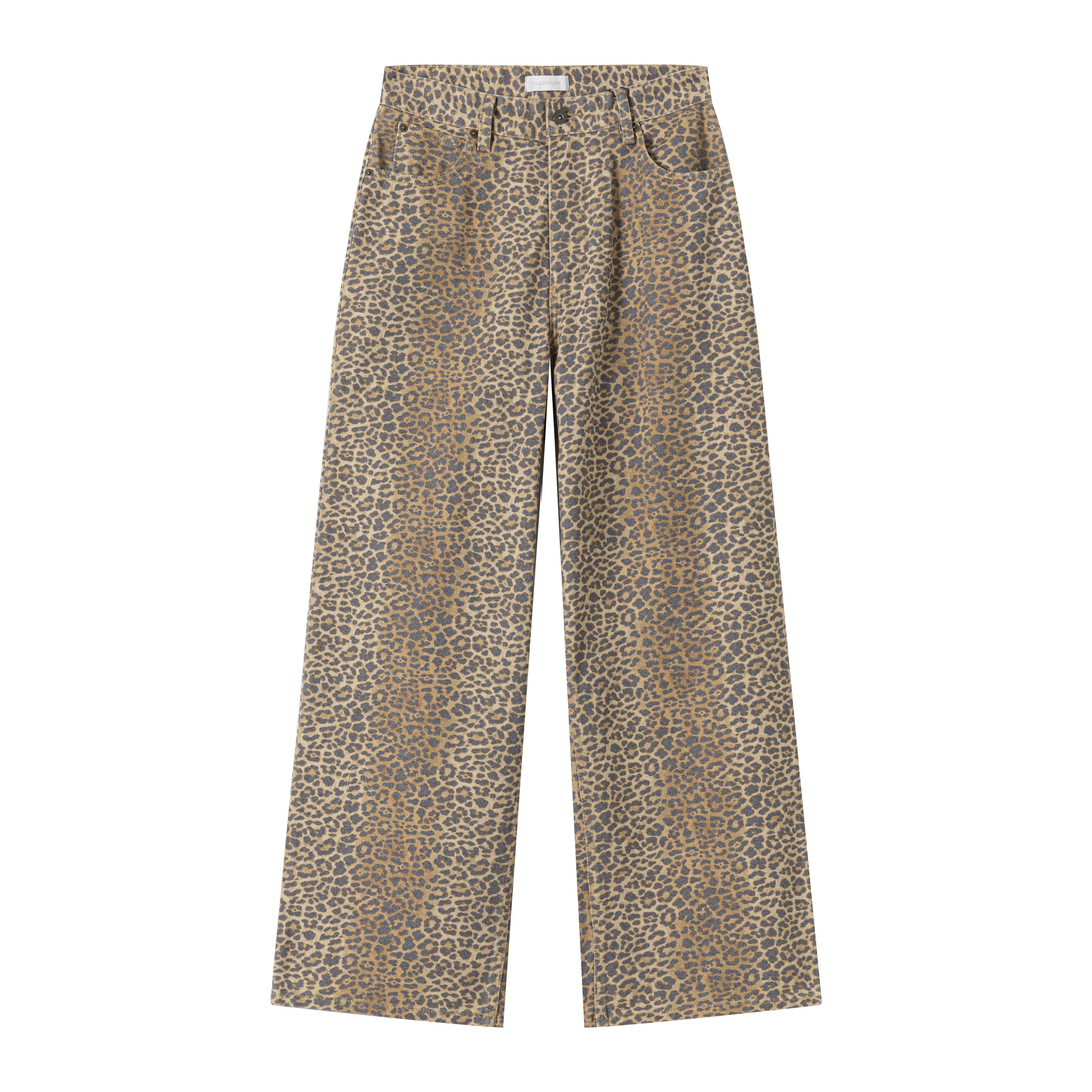 VLABMADE_Distressed_Mid_Rise_Leopard_Print_Unisex_Durable_Denim_Wide-Leg_Jeans_MISSTT