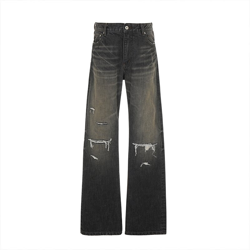 VLABMADE_Distressed_Mid_Rise_Washed_Fitted_Flare_Casual_Teen_Black_Flared_Jeans_MISSTT