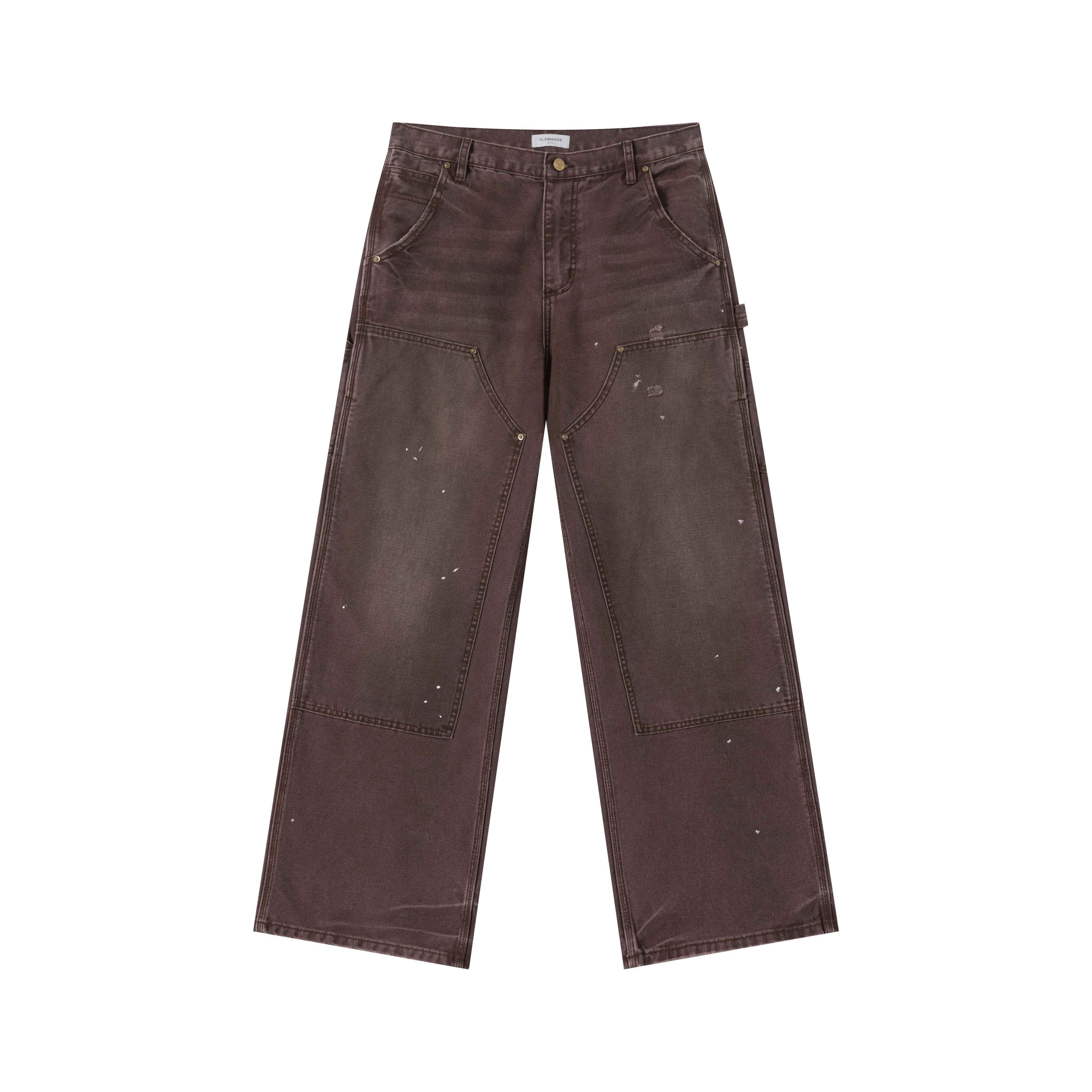 VLABMADE_Distressed_Patchwork_Cotton_Relaxed_Straight_Unisex_Wide_Cargo_Pants_MISSTT