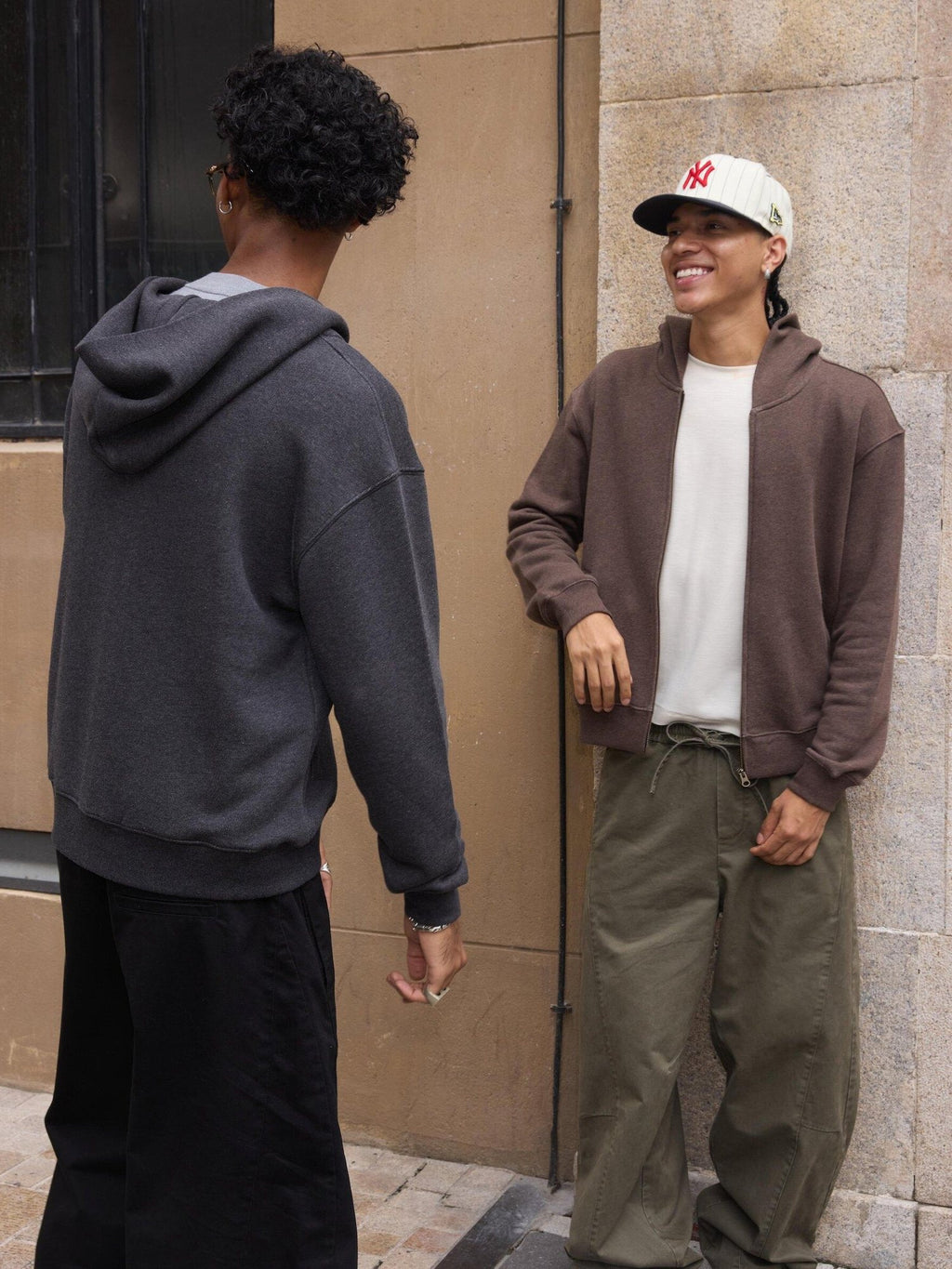 VLABMADE Distressed Patchwork Loose Fit Streetwear Unisex Cotton Durable Wide Cargo Pants