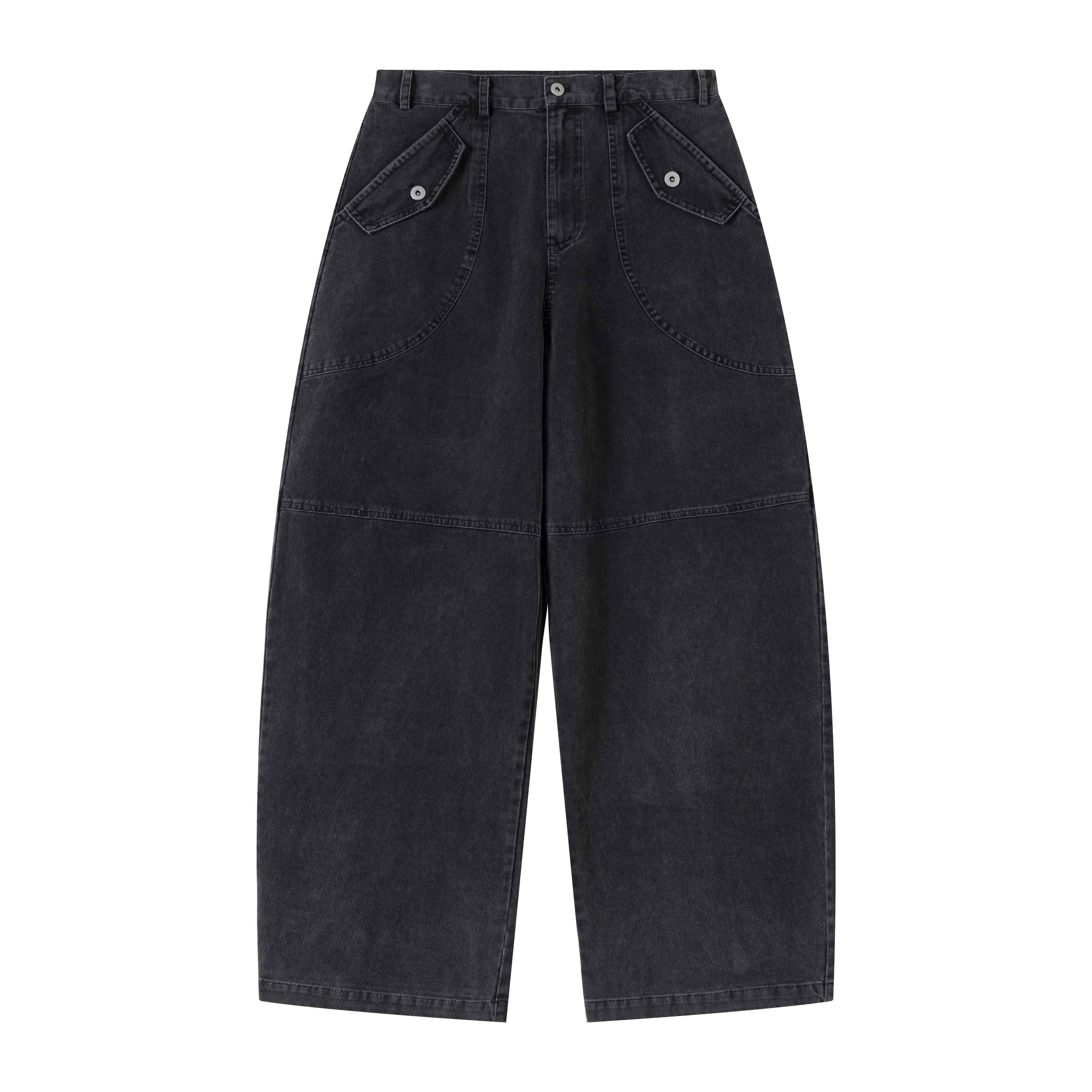 VLABMADE_Durable_Washed_Distressed_Utility_Midrise_Unisex_Cotton_Topstitch_Wide-Leg_Jeans_MISSTT