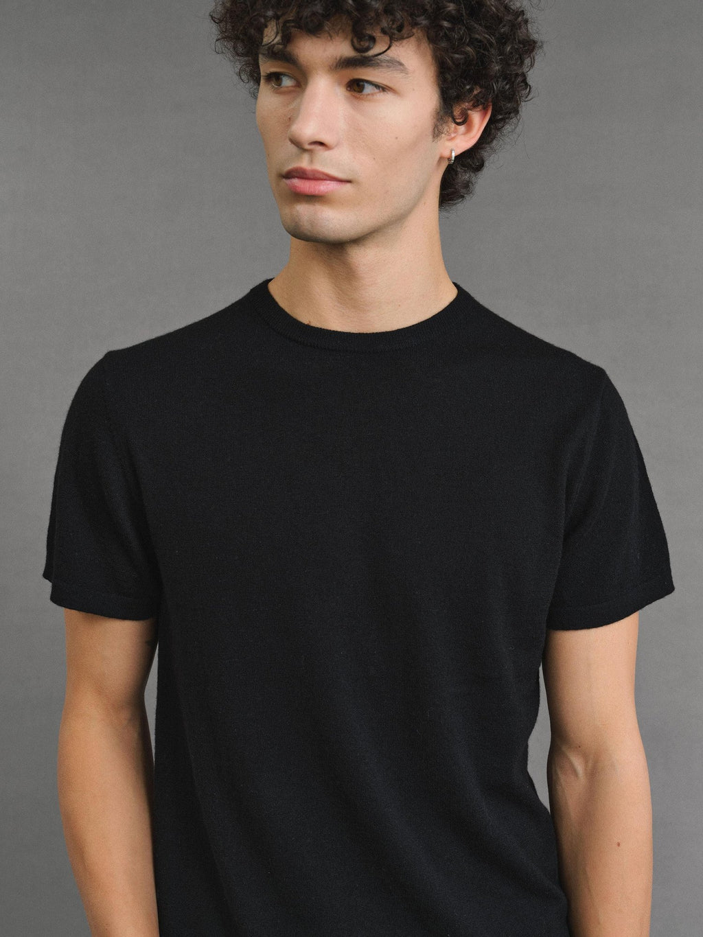 VLABMADE Fine Merino Wool Slim Fit Crew Neck Unisex Light Short Sleeve T-Shirts