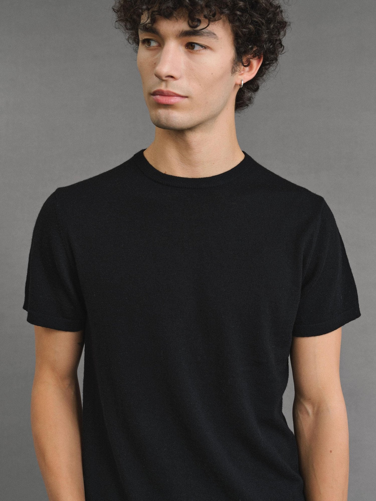 VLABMADE Fine Merino Wool Slim Fit Crew Neck Unisex Light Short Sleeve T-Shirts