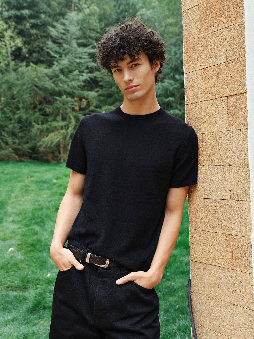 VLABMADE Fine Merino Wool Slim Fit Crew Neck Unisex Light Short Sleeve T-Shirts