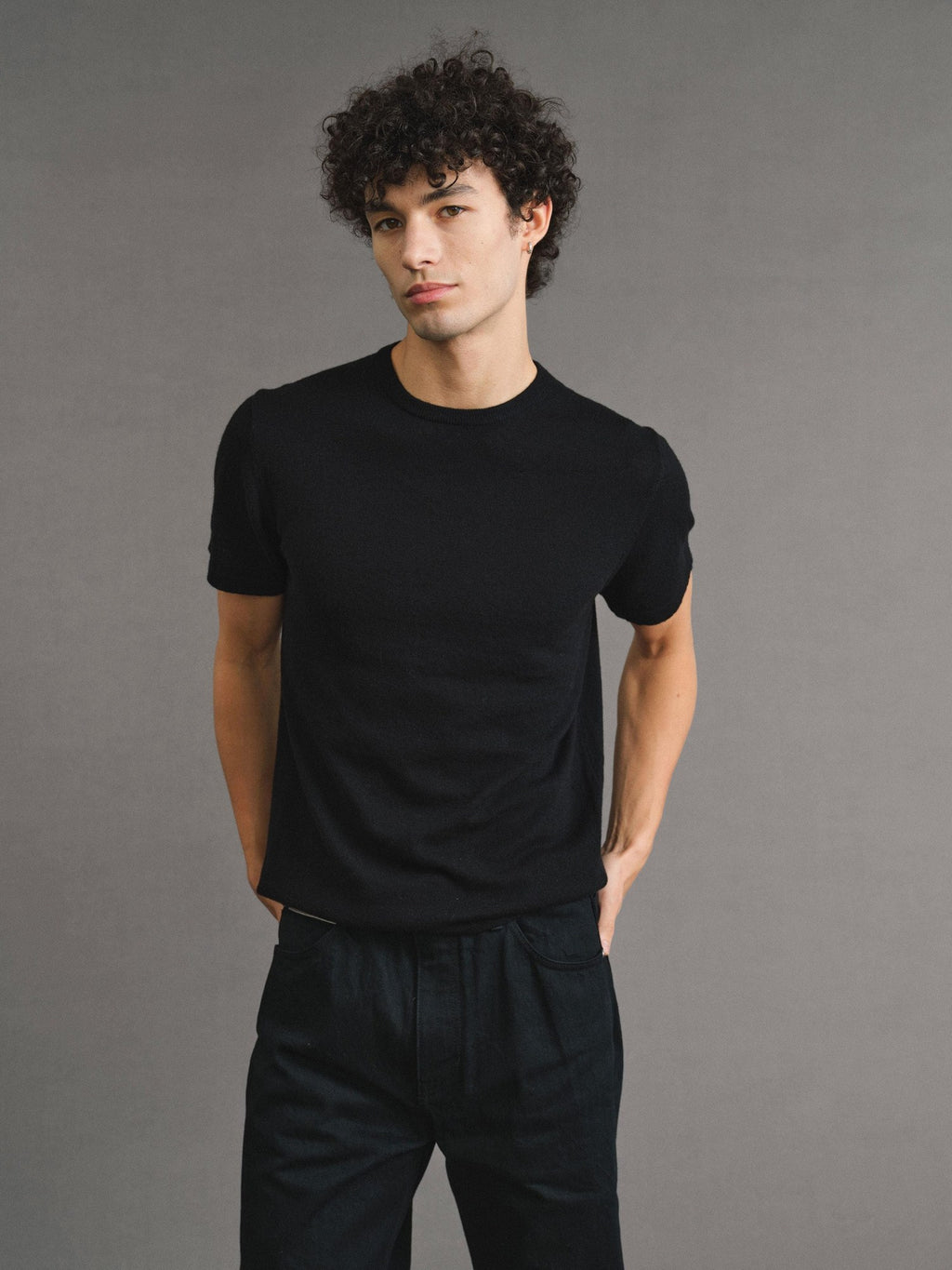 VLABMADE Fine Merino Wool Slim Fit Crew Neck Unisex Light Short Sleeve T-Shirts