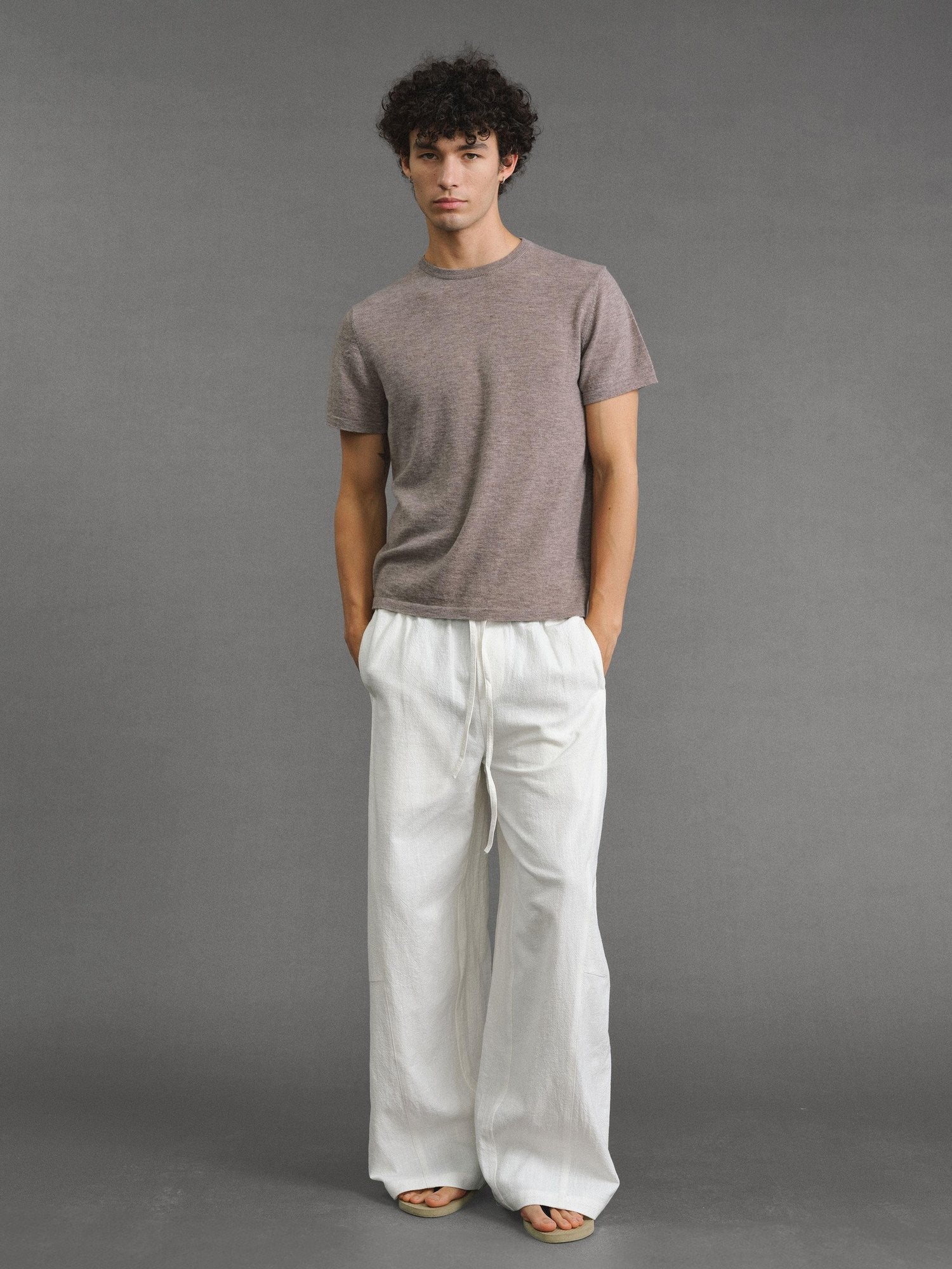 VLABMADE Fine Merino Wool Slim Fit Crew Neck Unisex Light Short Sleeve T-Shirts