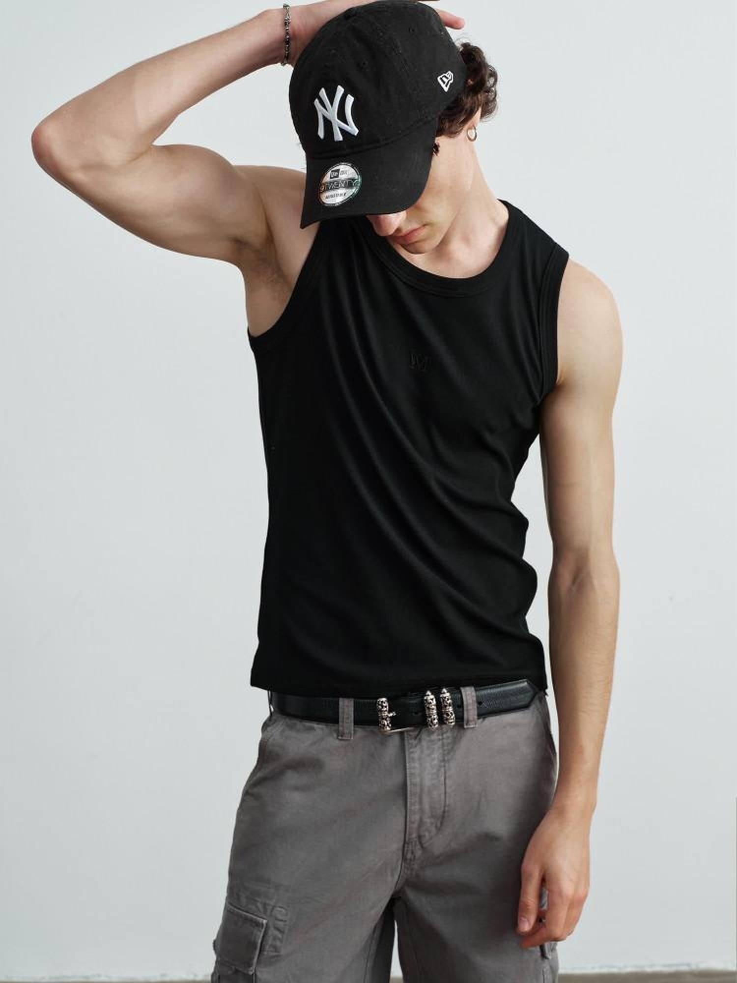 VLABMADE Moisture Wicking Ribbed Slim Everyday S To Xl Black White Gray Basic Tank Tops