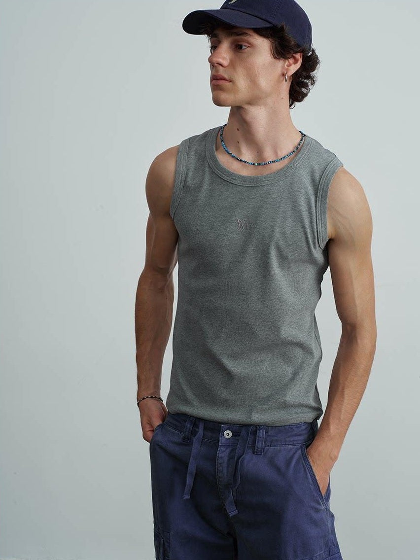 VLABMADE Moisture Wicking Ribbed Slim Everyday S To Xl Black White Gray Basic Tank Tops