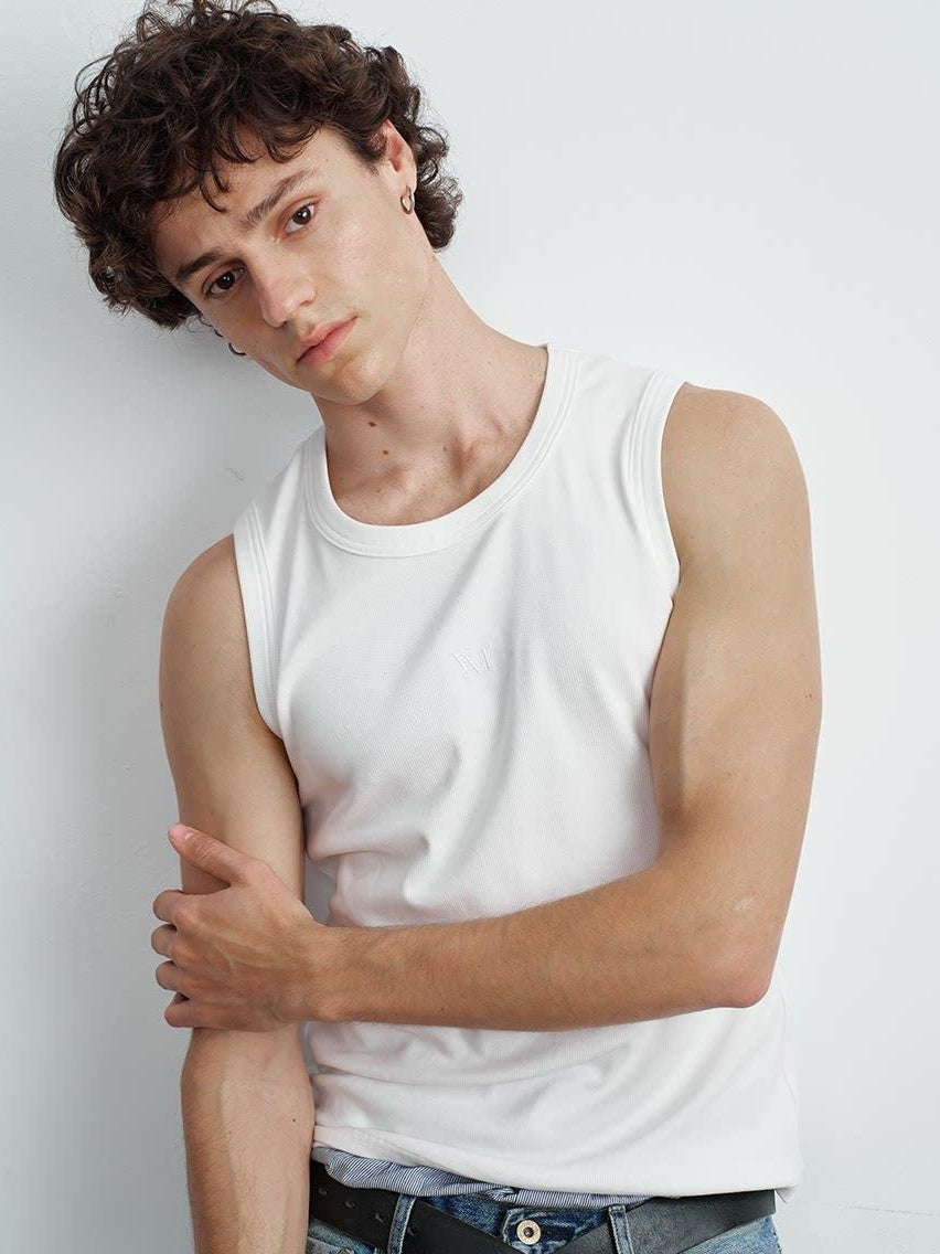 VLABMADE Moisture Wicking Ribbed Slim Everyday S To Xl Black White Gray Basic Tank Tops