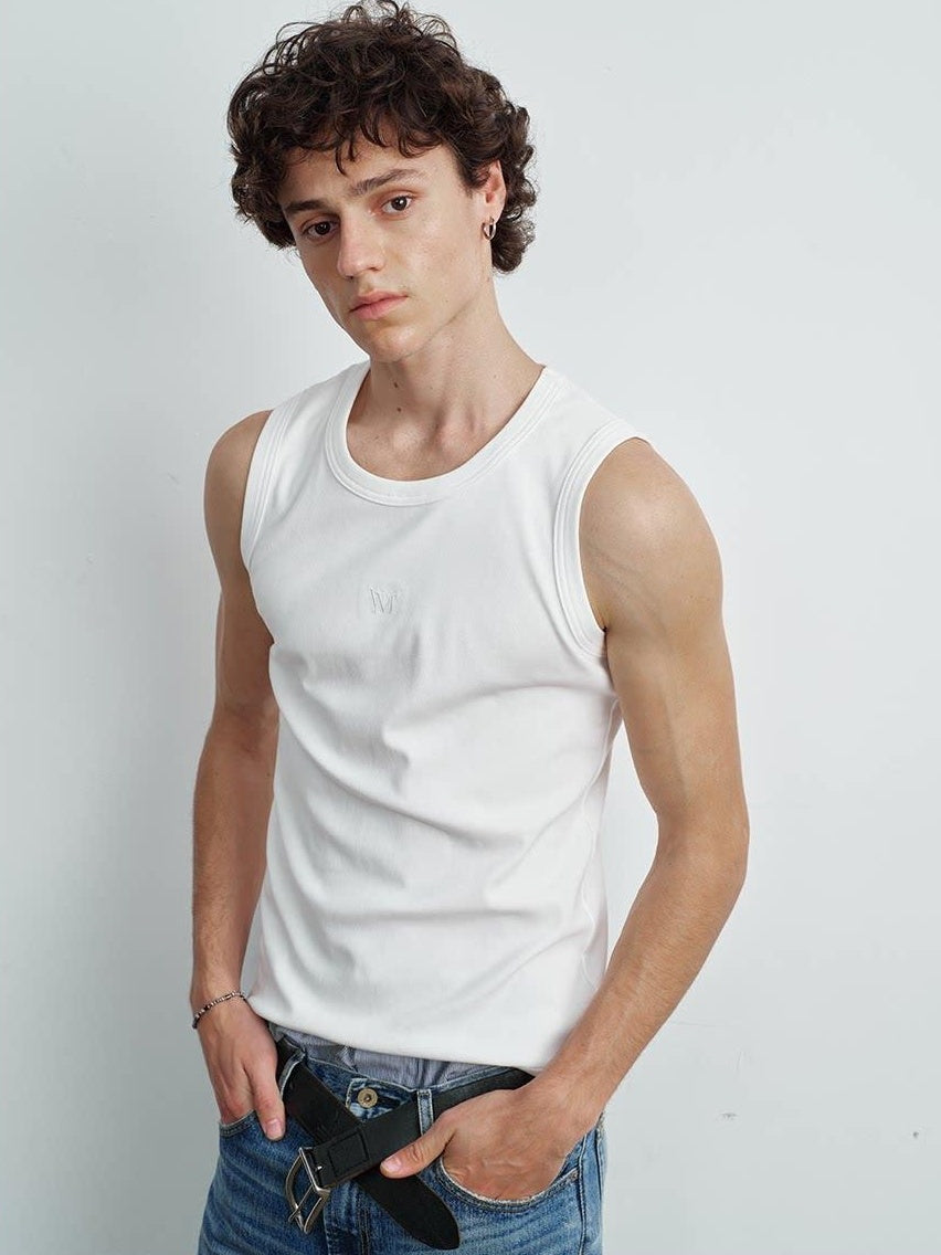 VLABMADE Moisture Wicking Ribbed Slim Everyday S To Xl Black White Gray Basic Tank Tops