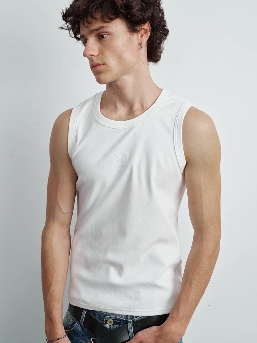VLABMADE Moisture Wicking Ribbed Slim Everyday S To Xl Black White Gray Basic Tank Tops