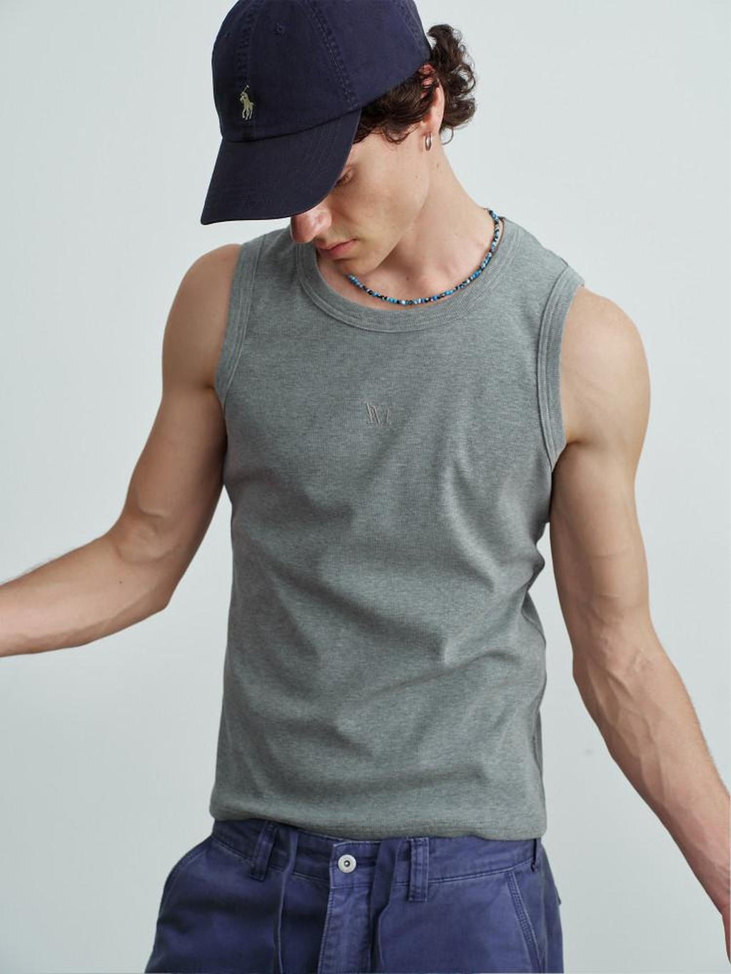 VLABMADE Moisture Wicking Ribbed Slim Everyday S To Xl Black White Gray Basic Tank Tops