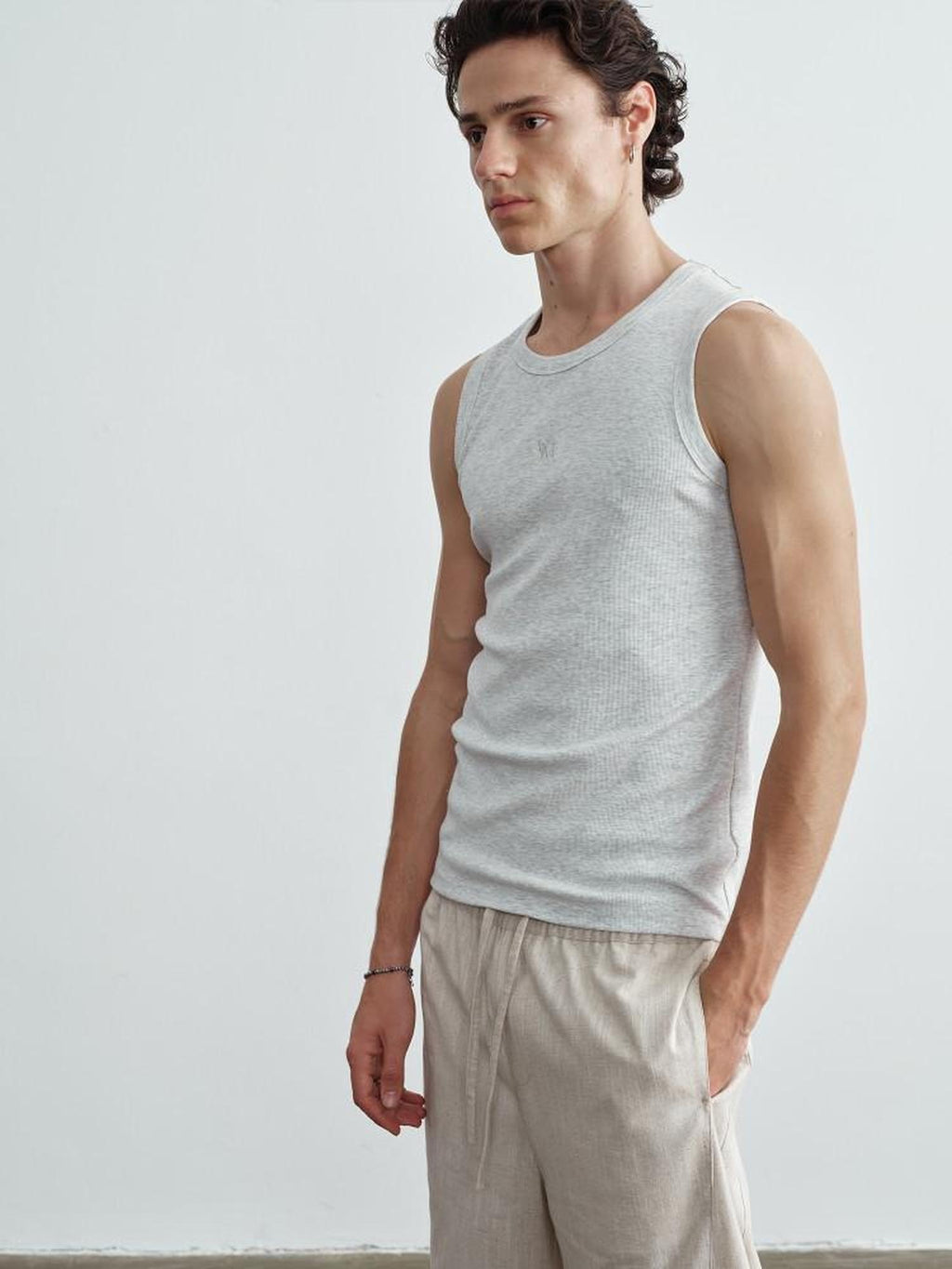 VLABMADE Moisture Wicking Ribbed Slim Everyday S To Xl Black White Gray Basic Tank Tops