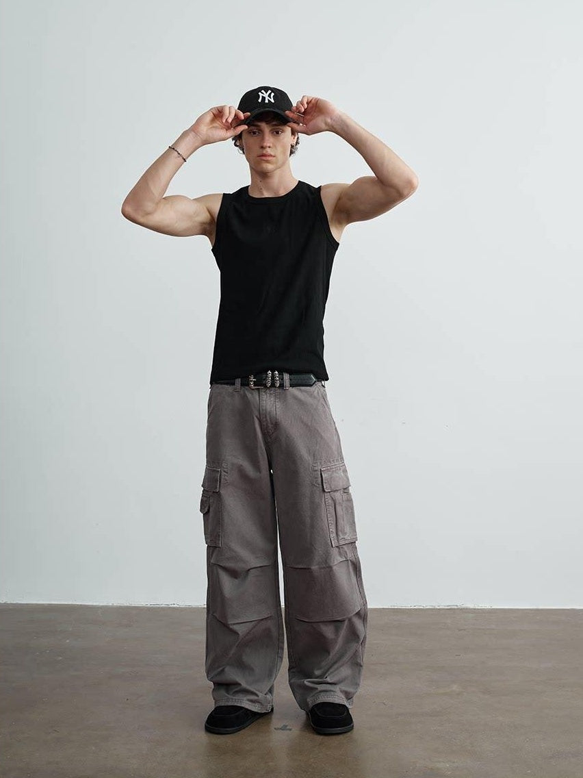 VLABMADE Moisture Wicking Ribbed Slim Everyday S To Xl Black White Gray Basic Tank Tops