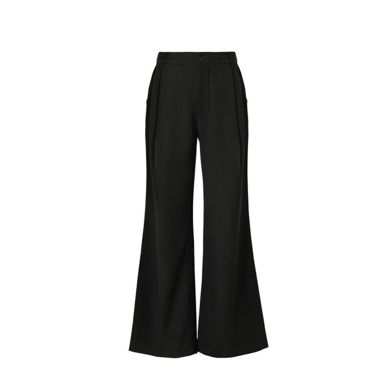 VLABMADE_Non_Iron_High_Waist_Wide_Leg_Flare_Pocket_Casual_Polyester_Pleated_Trousers_MISSTT