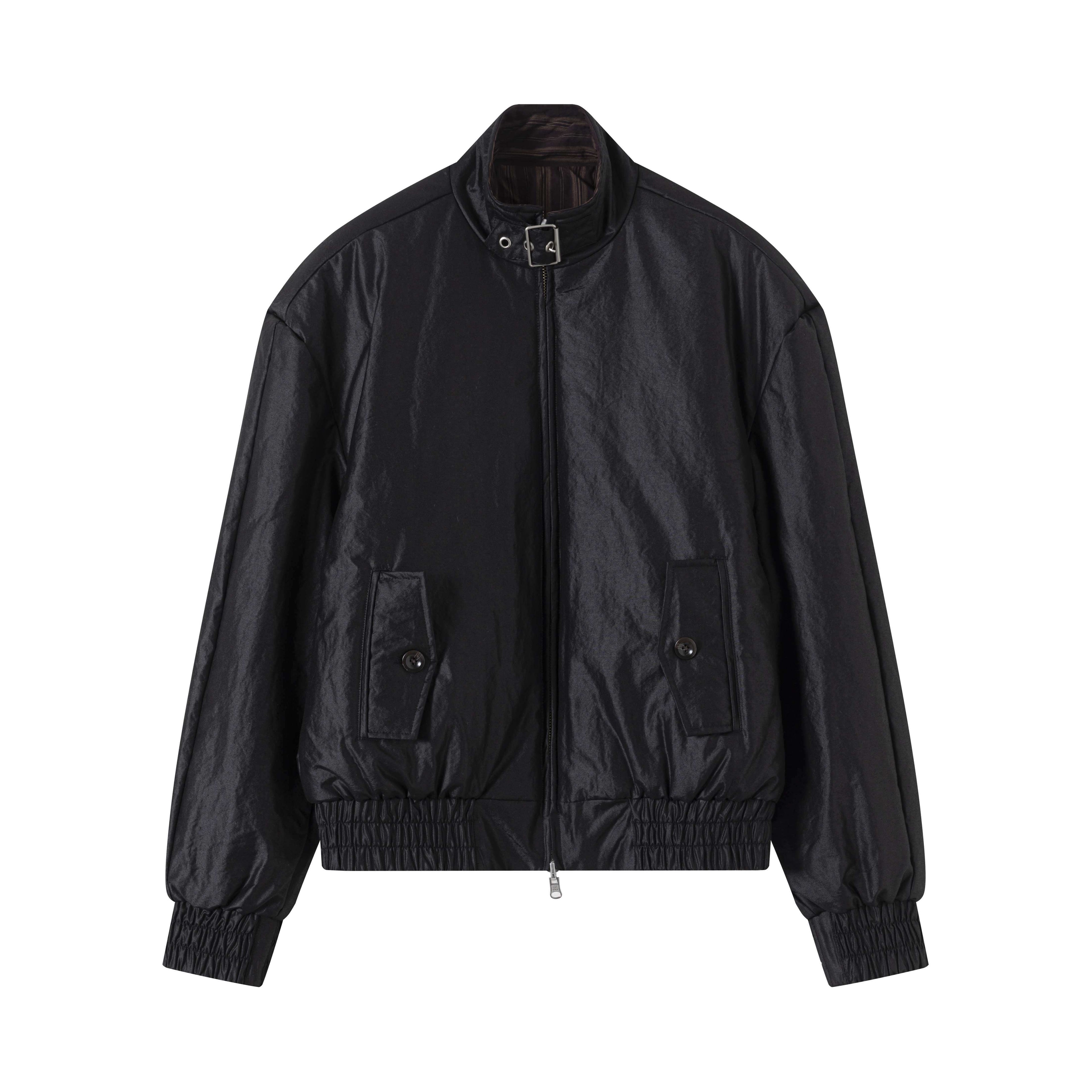 VLABMADE_Reversible_Matte_Waxed_Quilted_Loose_Unisex_Padded_Harrington_Jackets_MISSTT