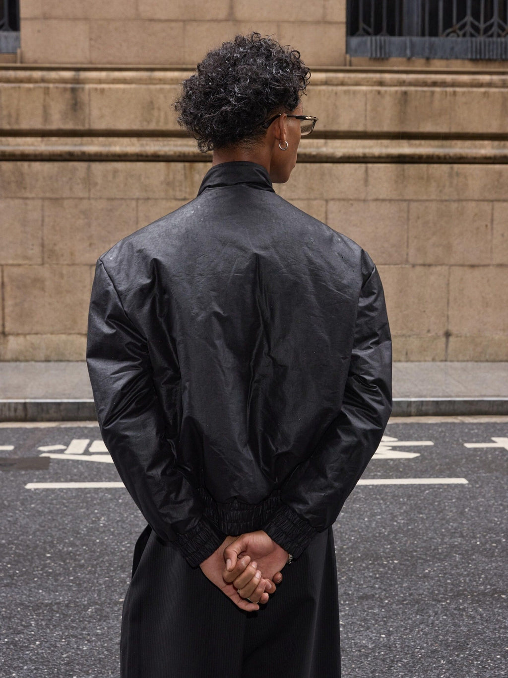 VLABMADE Reversible Matte Waxed Quilted Loose Unisex Padded Harrington Jackets