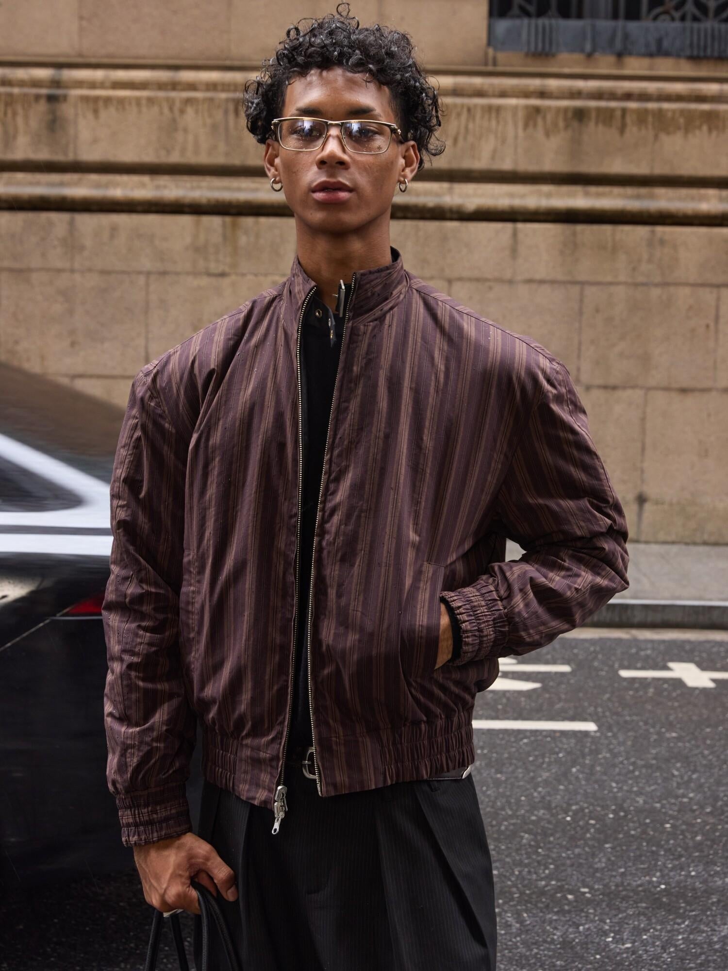 VLABMADE Reversible Matte Waxed Quilted Loose Unisex Padded Harrington Jackets