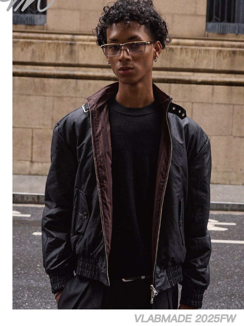 VLABMADE Reversible Matte Waxed Quilted Loose Unisex Padded Harrington Jackets