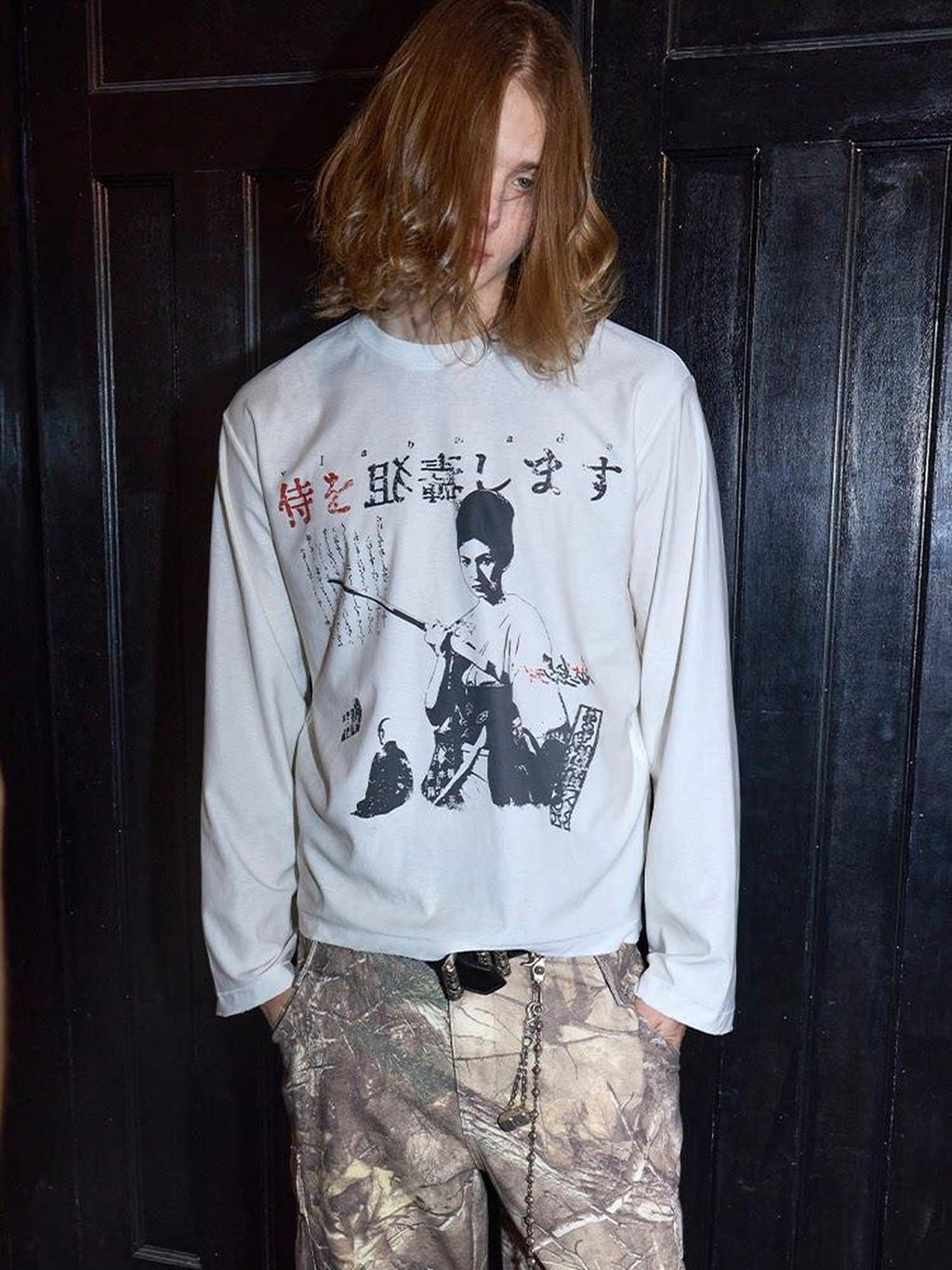 VLABMADE Soft Breathable 100% Cotton Loose Long Sleeve Digital Print Men Graphic T-Shirts