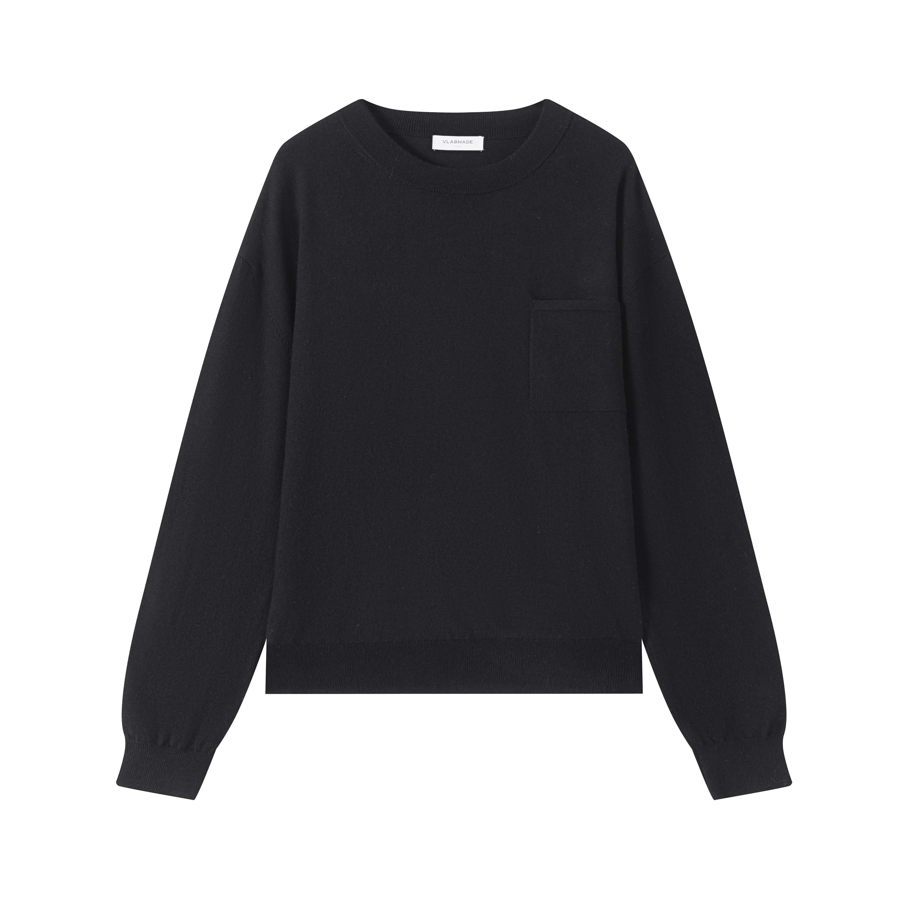 VLABMADE_Soft_Wool_Blend_Knit_Loose_Fit_Cropped_Unisex_Streetwear_Crewneck_Sweatshirts_MISSTT