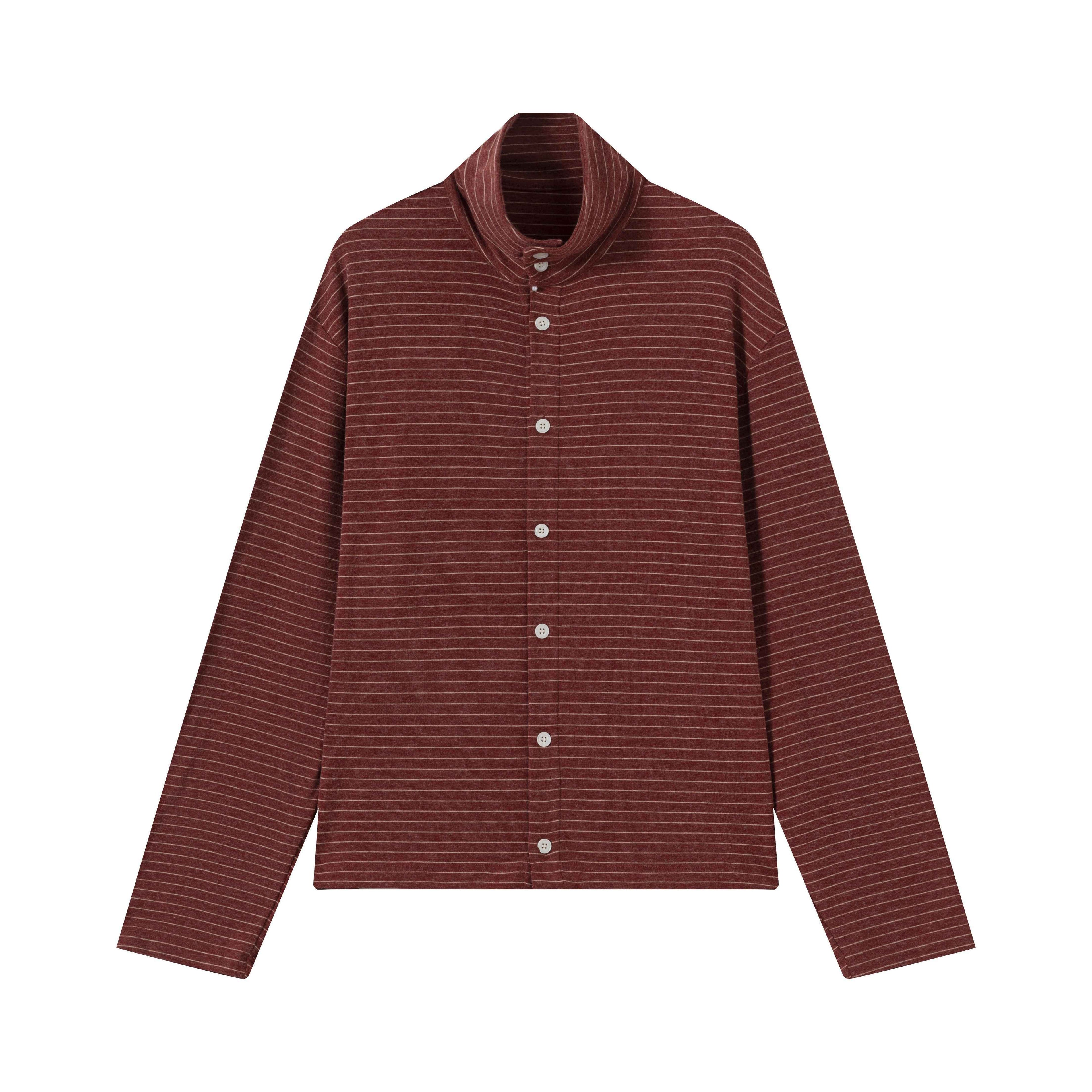 VLABMADE_Soft_Wool_Blend_Striped_Cropped_Cardigan_Relaxed_Unisex_Long_Sleeve_Shirts_MISSTT
