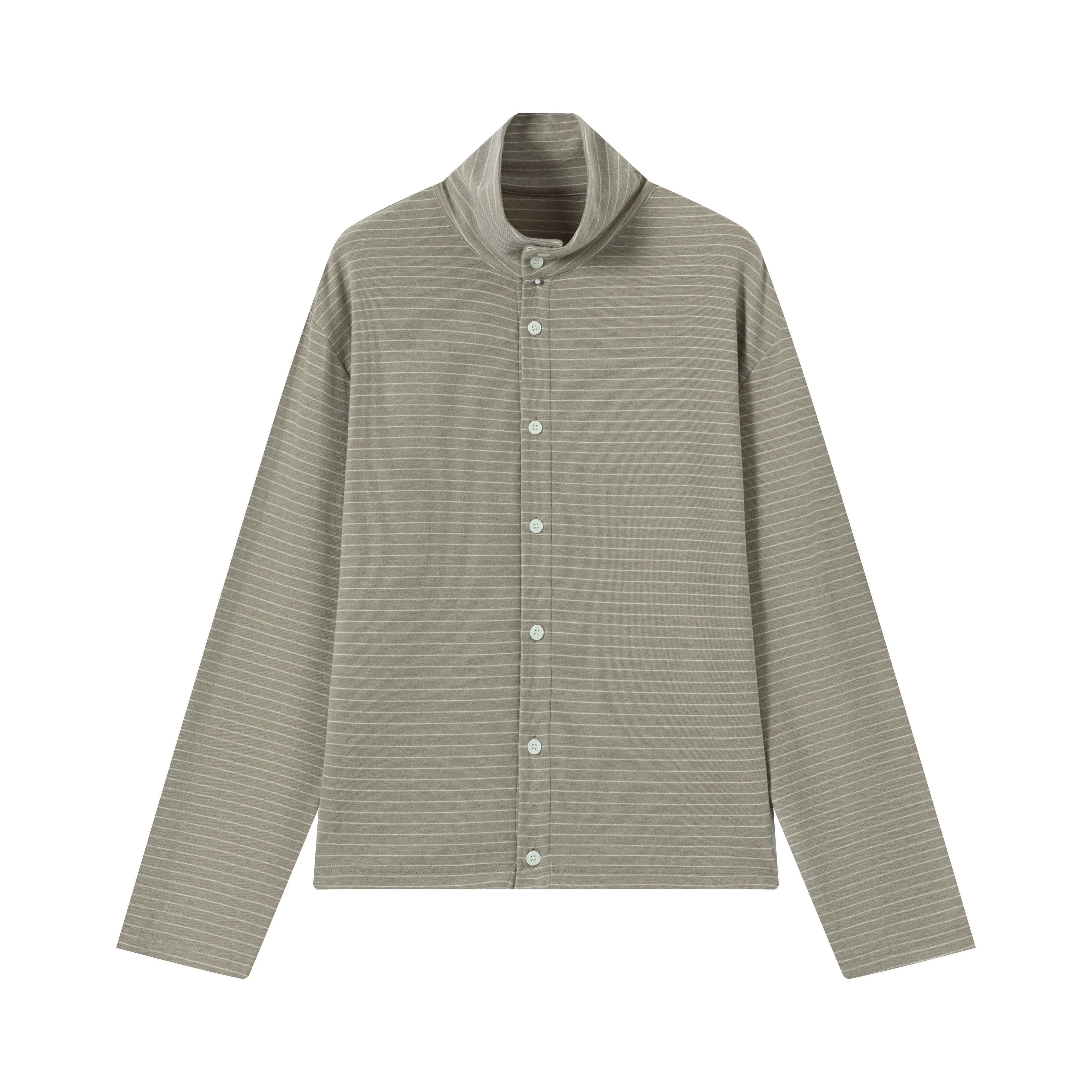VLABMADE_Soft_Wool_Blend_Striped_Cropped_Cardigan_Relaxed_Unisex_Long_Sleeve_Shirts_MISSTT