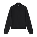 VLABMADE_Soft_Wool_Blend_Zip_Front_Slim_Fit_Stand_Collar_Unisex_Black_Knit_Cardigans_MISSTT