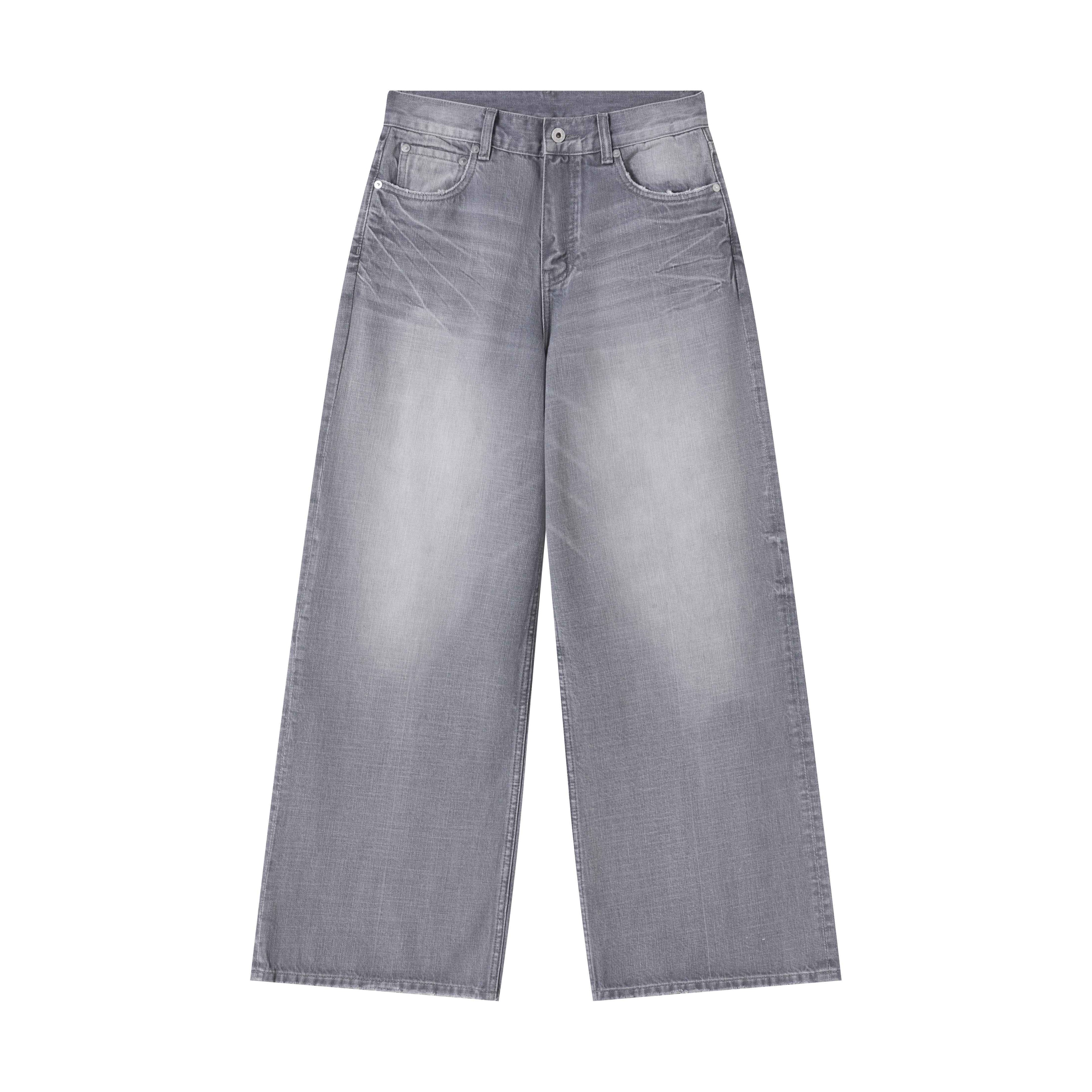 VLABMADE_Vintage_Distressed_Washed_Mid_Rise_Relaxed_Unisex_Grey_Denim_Straight-Leg_Jeans_MISSTT