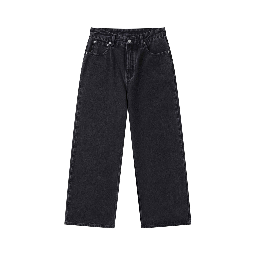 VLABMADE_Vintage_Washed_Mid_Rise_Loose_Men_Casual_Black_Cotton_Blend_Straight-Leg_Jeans_MISSTT