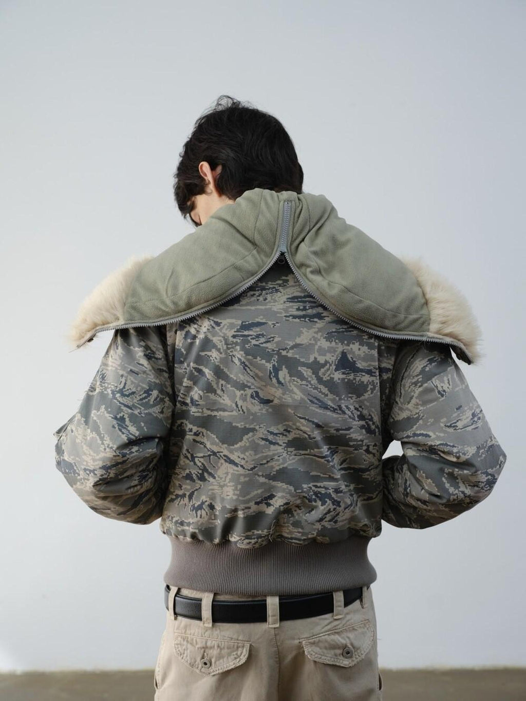 VLABMADE Warm Insulated Loose Fit Hooded Camouflage Casual Youth Puffer Jackets
